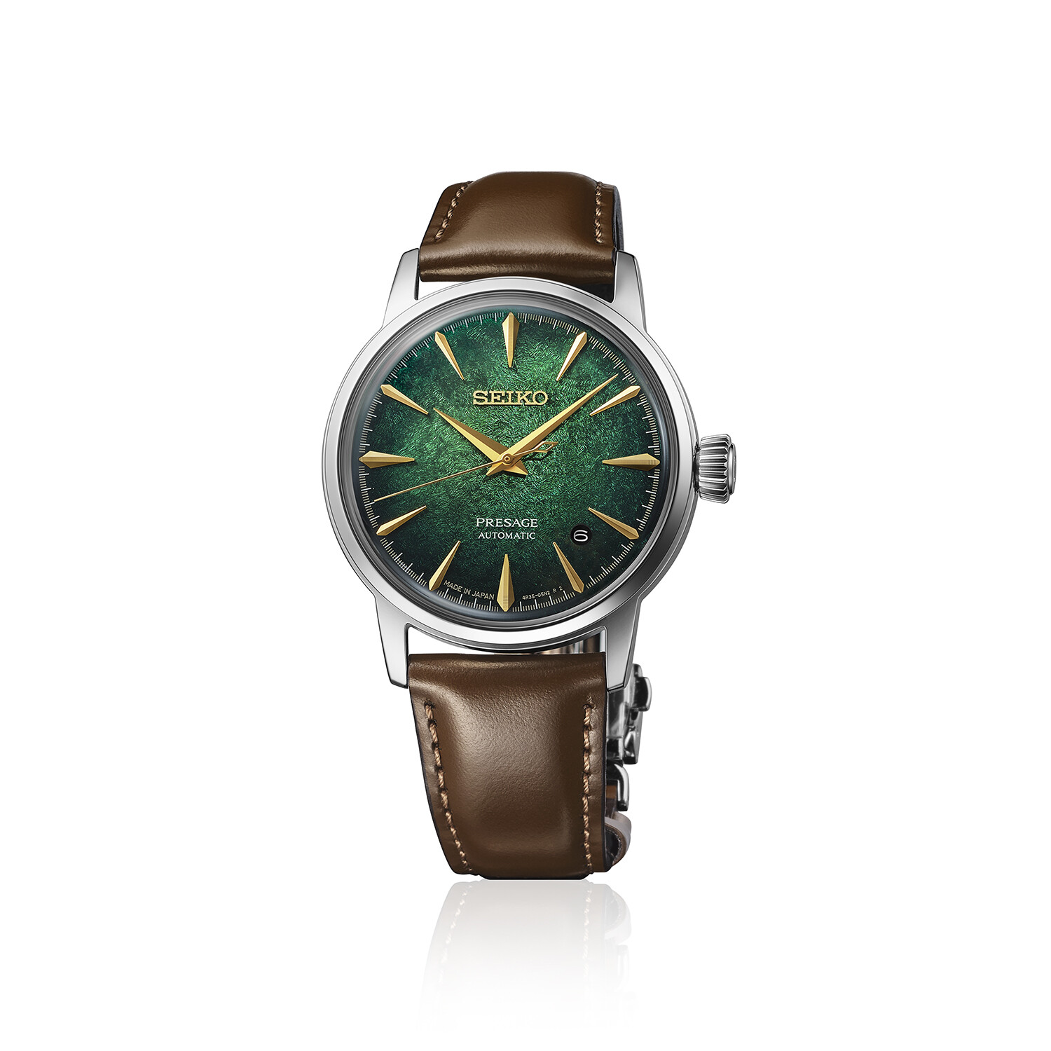 PRESAGE Cocktail Time Automatik 38,5mm - 3 Zeiger - Grün - Crushed Ice "Mint Mist"