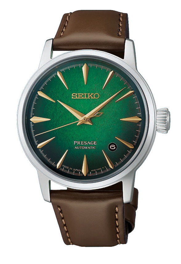 PRESAGE Cocktail Time Automatik 38,5mm - 3 Zeiger - Grün - Crushed Ice "Mint Mist"