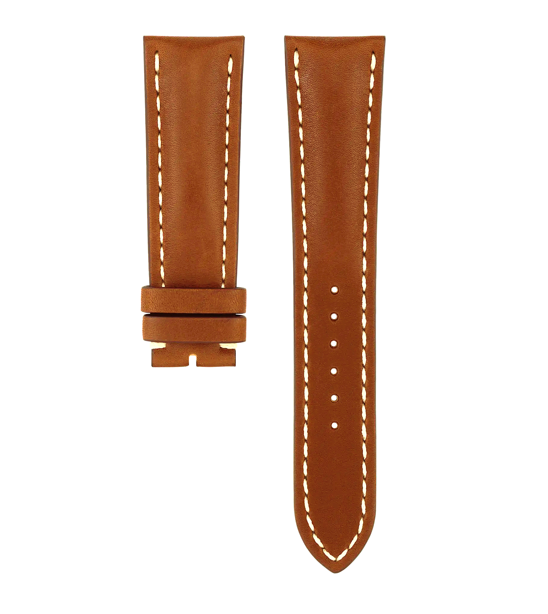Kalbsleder Armband Goldbraun - 22/20 mm 