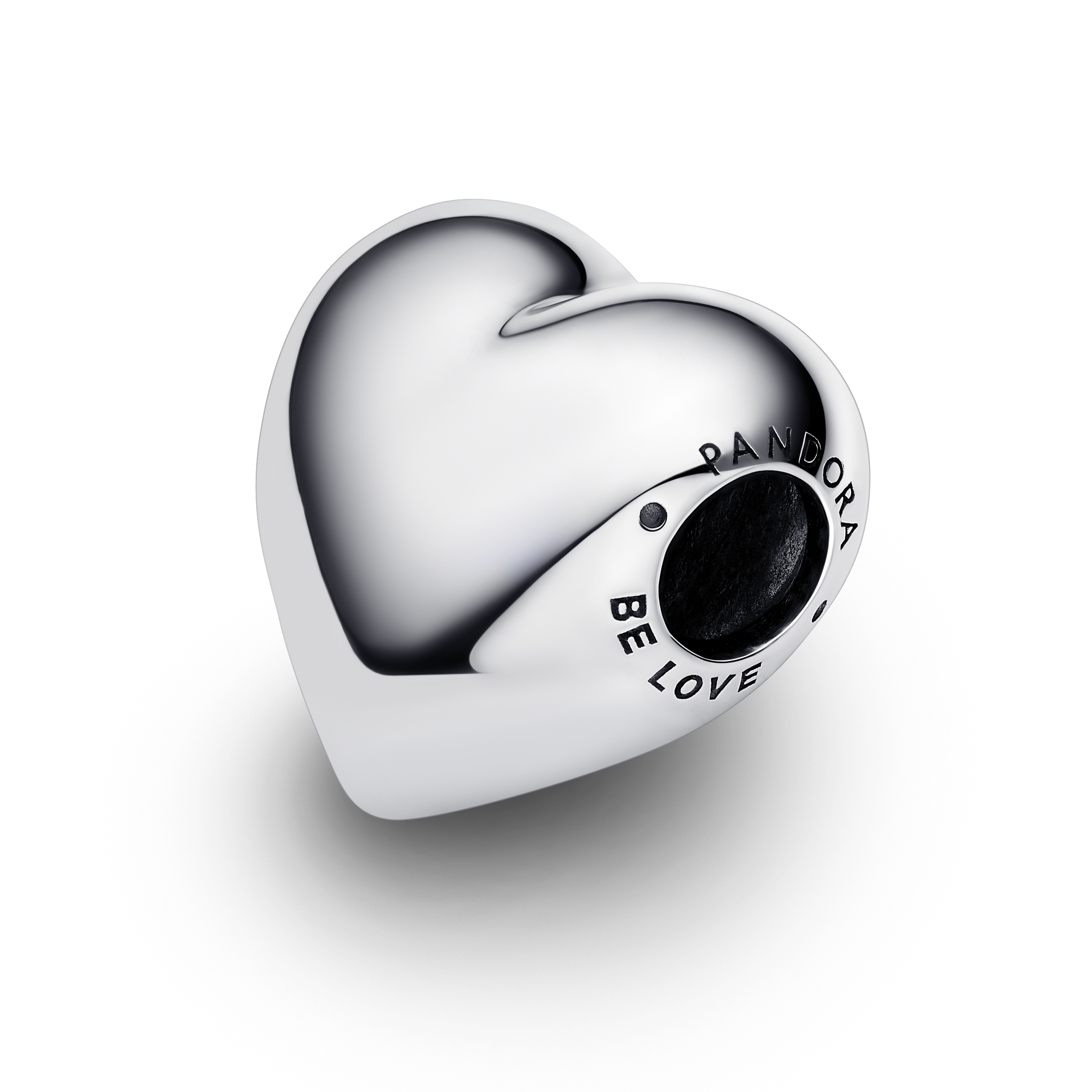 Be Love großes  Herz Charm - Sterling-Silber