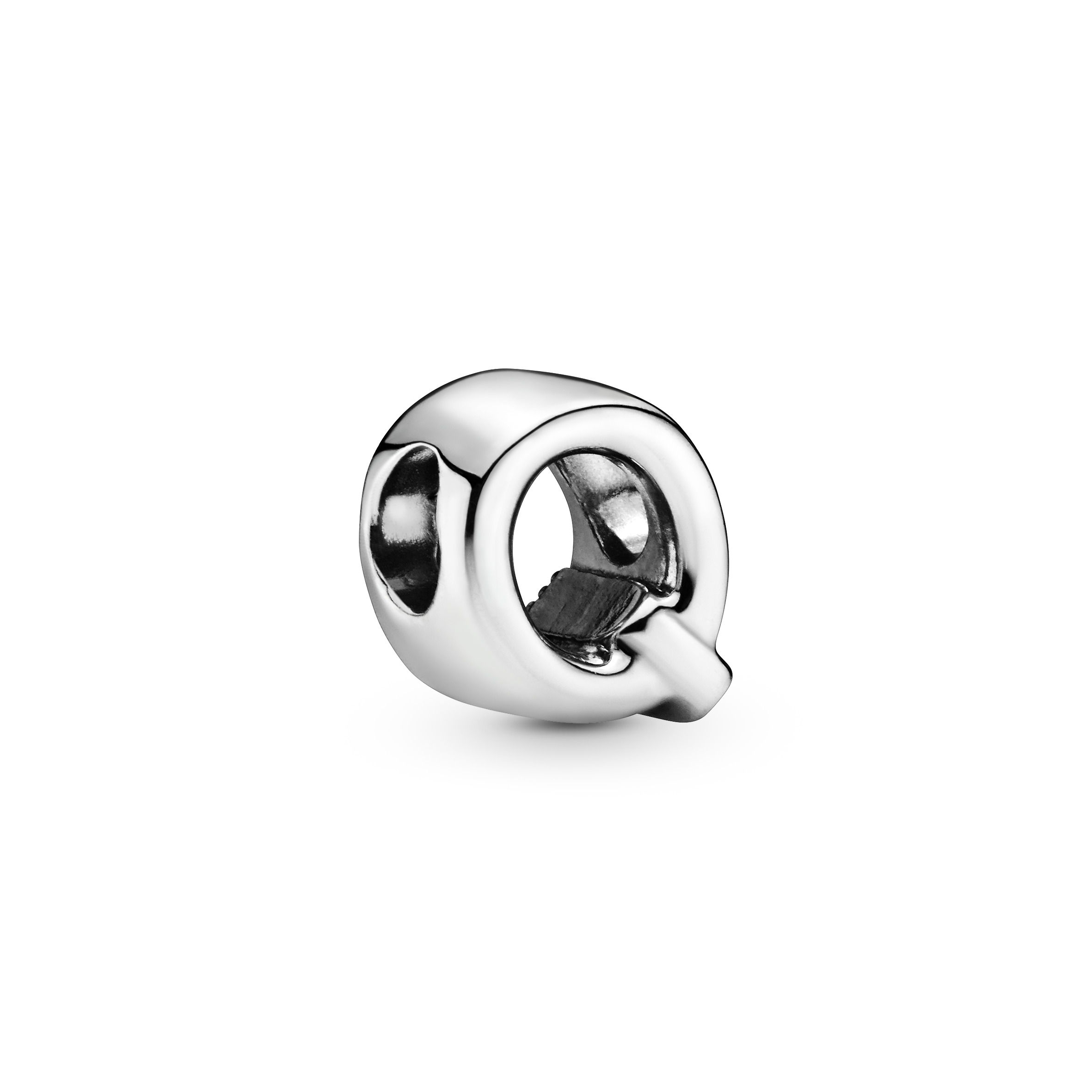Buchstabe Q Alphabet-Charm - Sterling-Silber