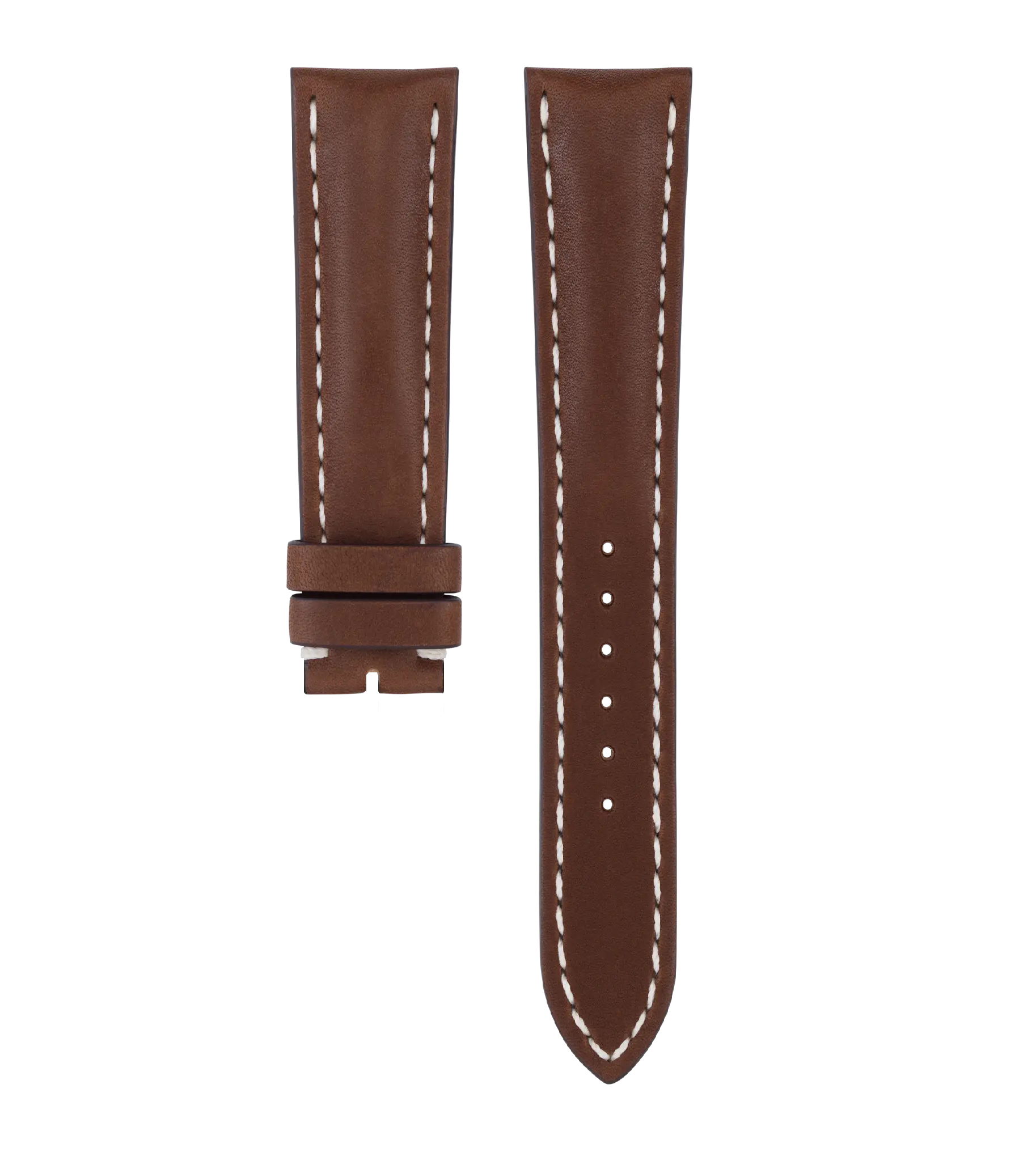 Kalbsleder Armband Braun - 19/16 mm