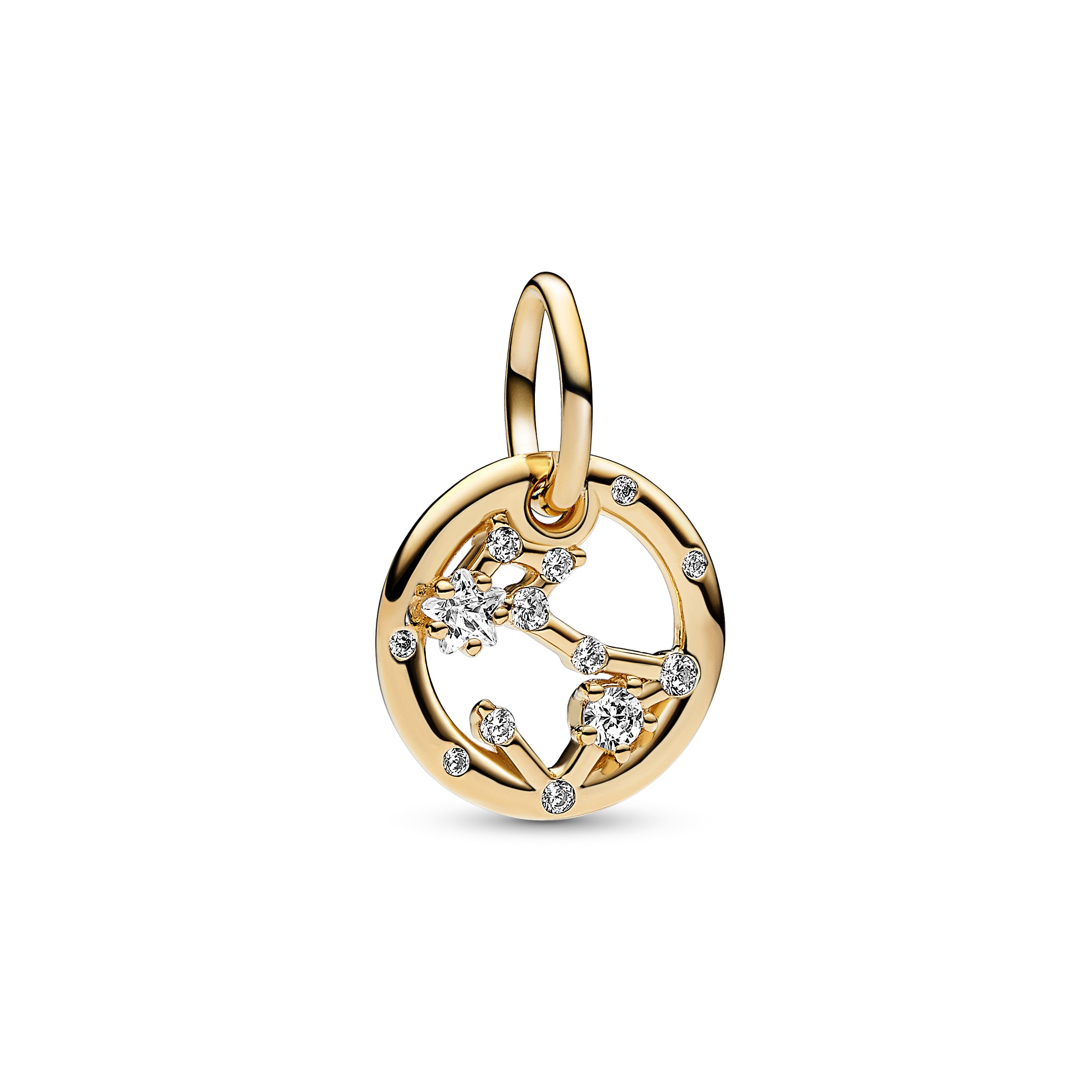 Sternzeichen Fische Charm-Anhänger - 14 Karat Vergoldung