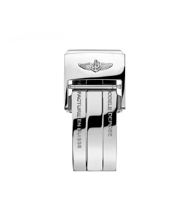 BREITLING Faltschließe Edelstahl - Poliert - 16mm - für Lederband