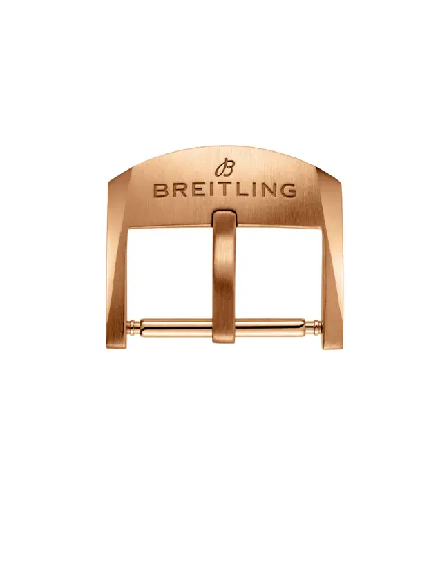 BREITLING Dornschließe - 18kt Rotgold - gebürstet Matt - 18mm - für Lederband 