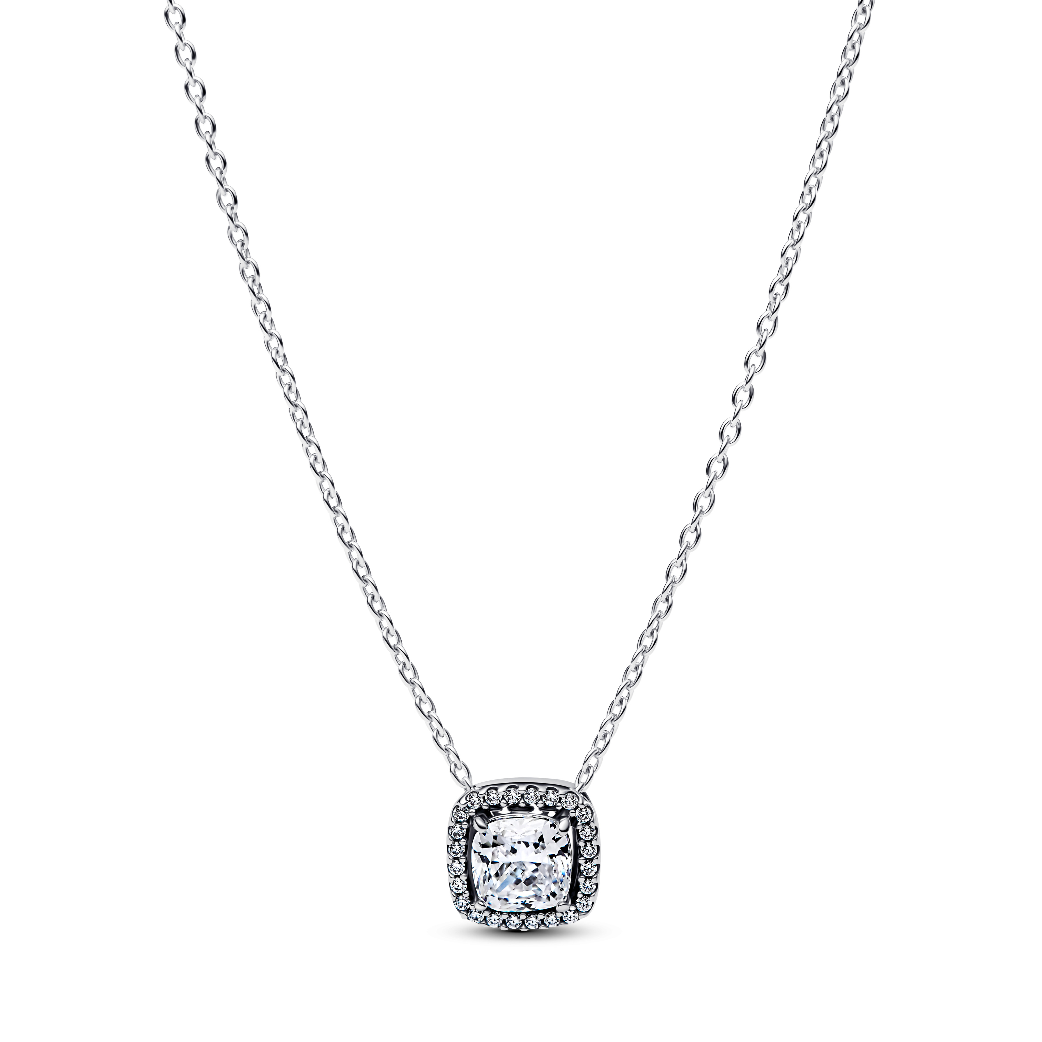 Strahlenkranz-Anhänger Collier-Halskette - 45cm - Sterling-Silber