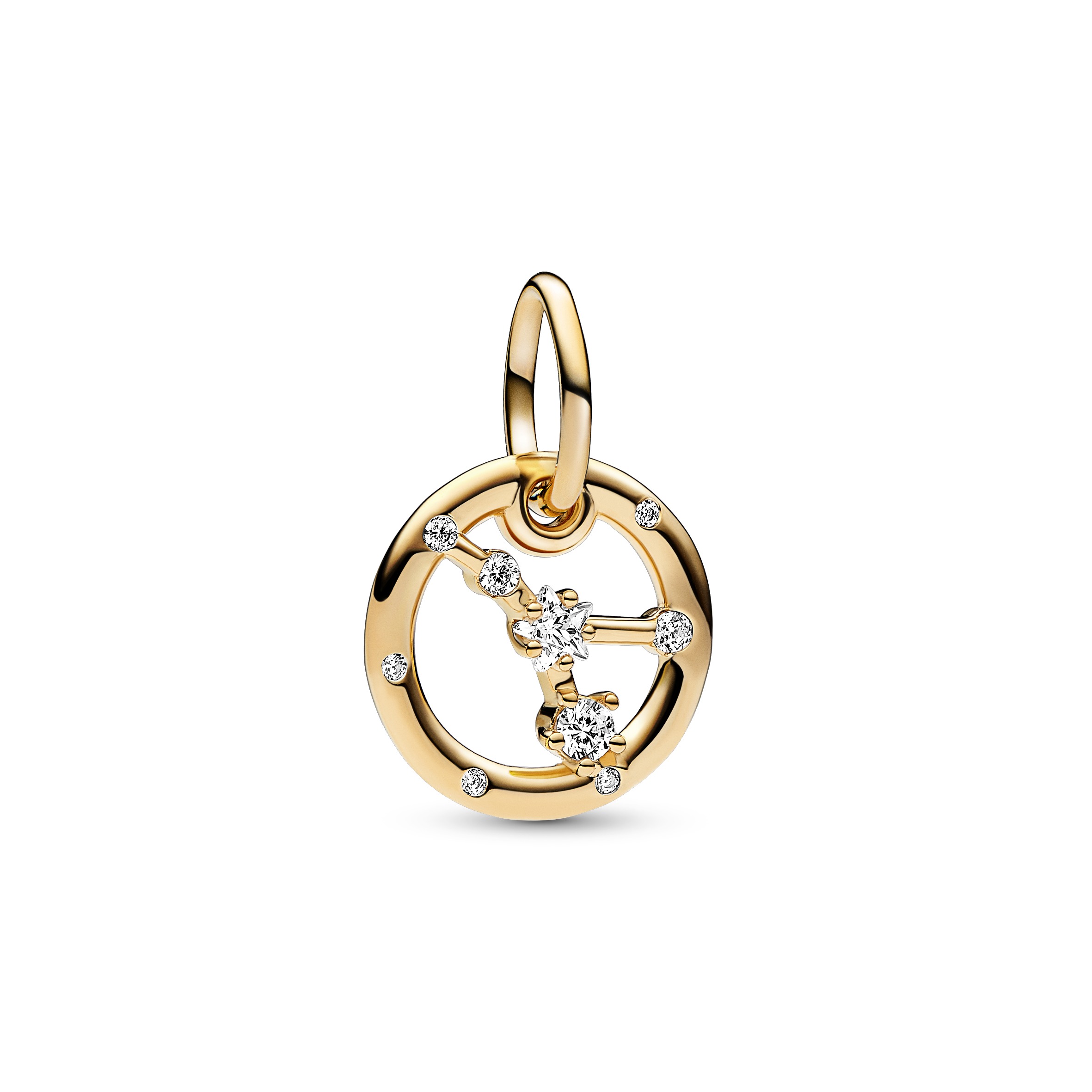 Sternzeichen Krebs Charm-Anhänger - 14 Karat Vergoldung