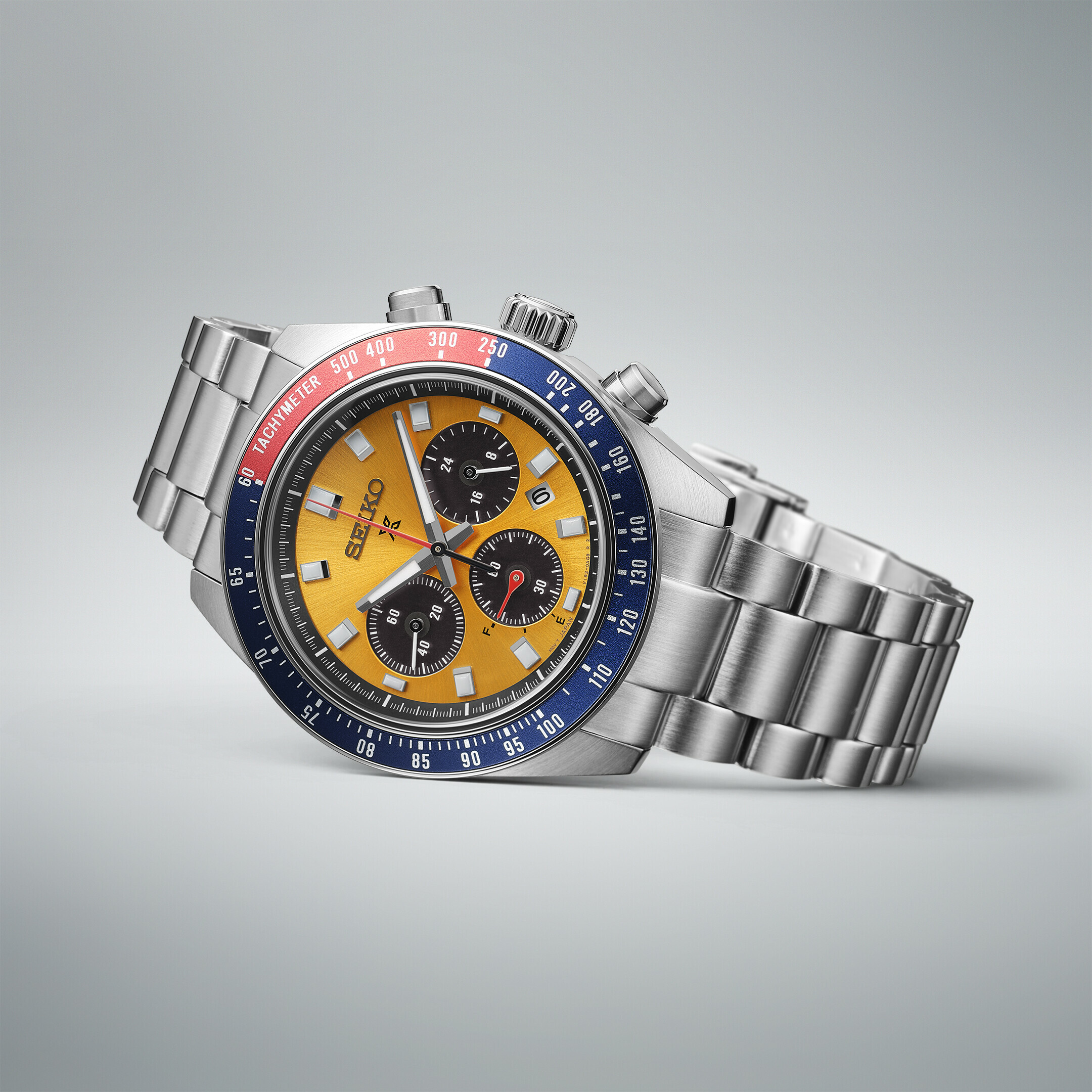 Prospex Speedtimer Solar Chronograph  - Gelb / Blau / Rot