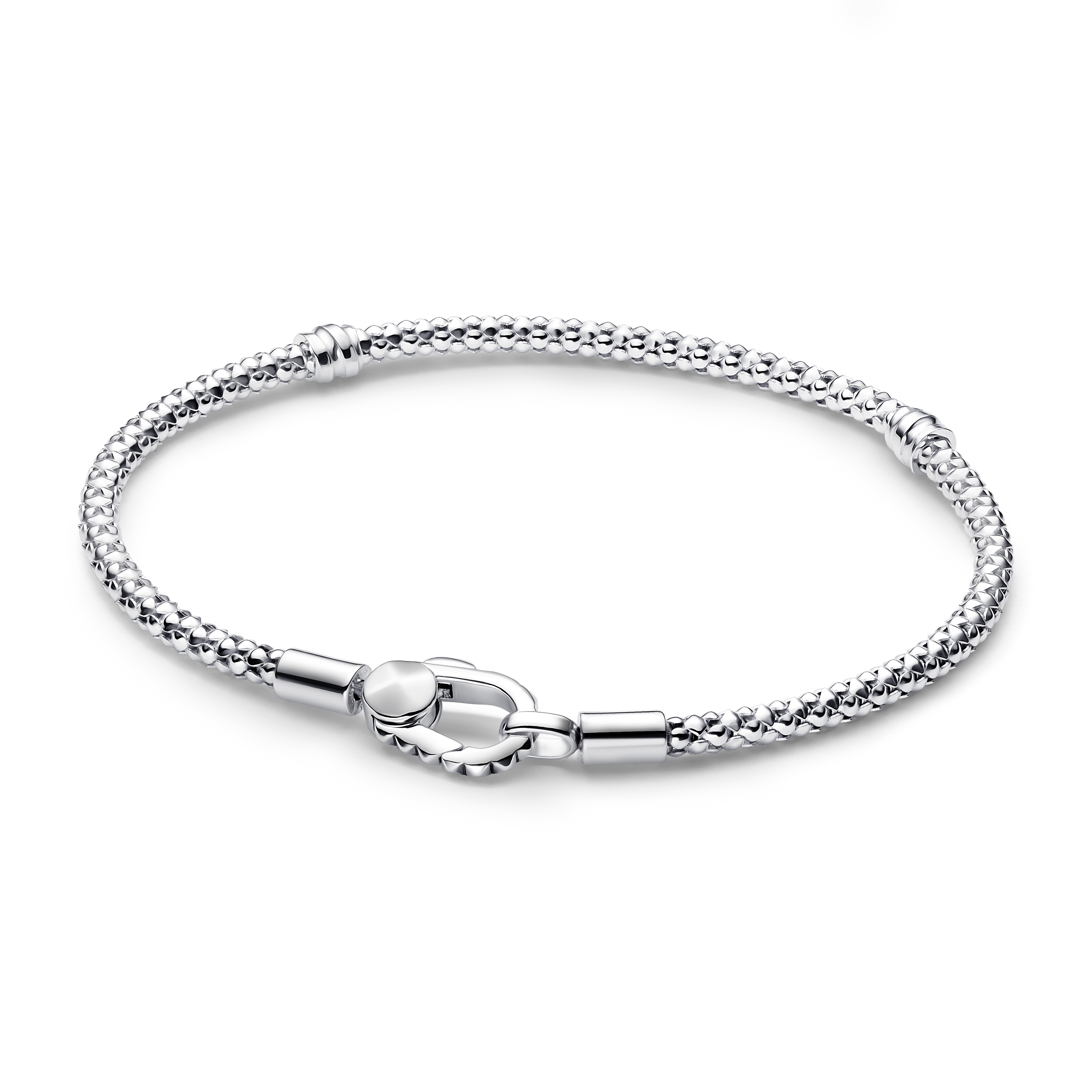 Nietenarmband mit Nietenverschluss  - Sterling-Silber