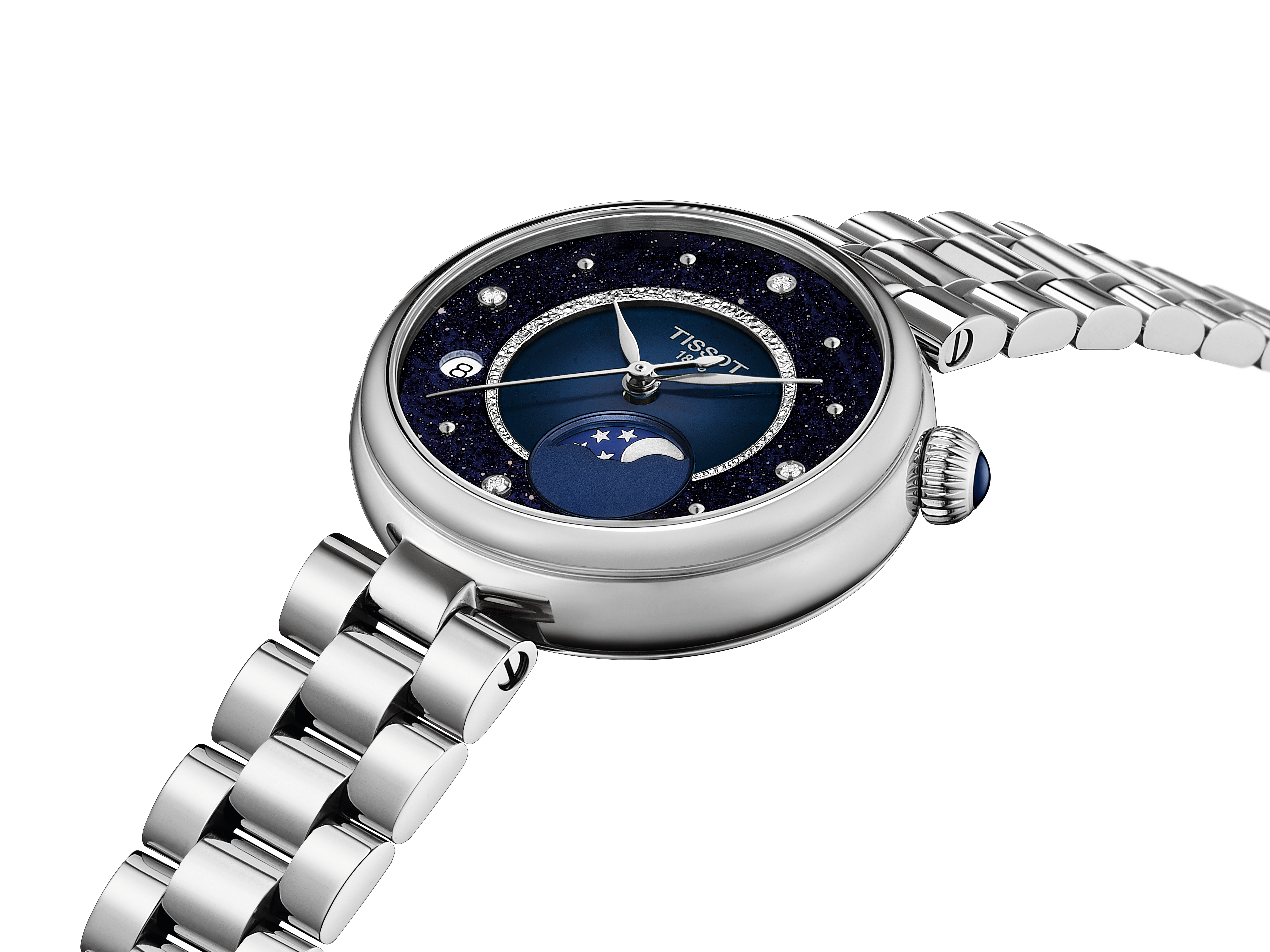 Desire Mondphase 29,6mm - Blau Diamant