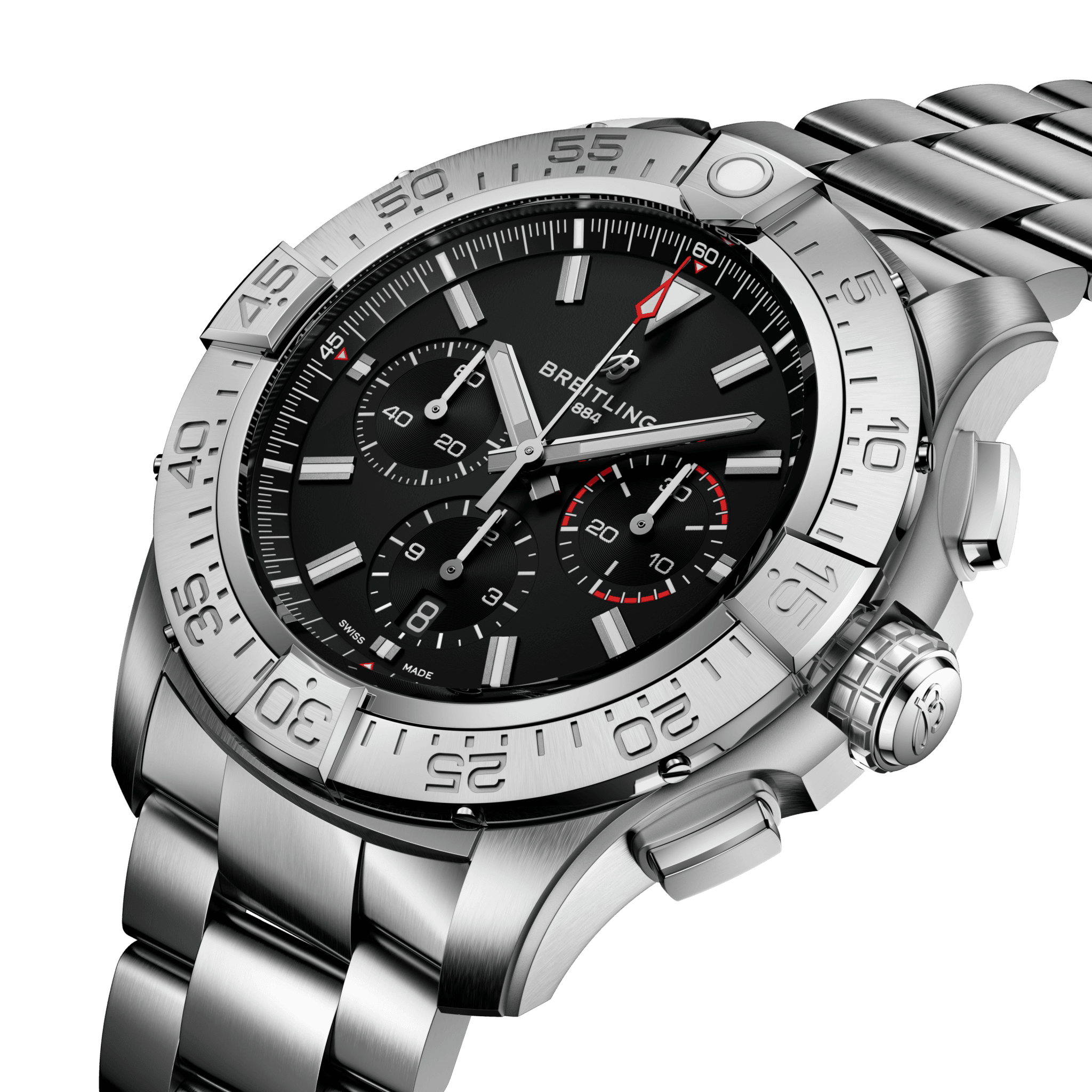 Super Avenger B01 Chronograph 46 - Schwarz - Titan