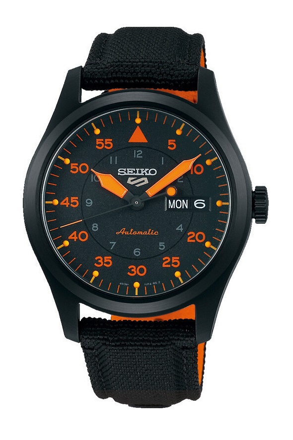 Seiko 5 Sports Field series  - Automatik - Schwarz / Orange