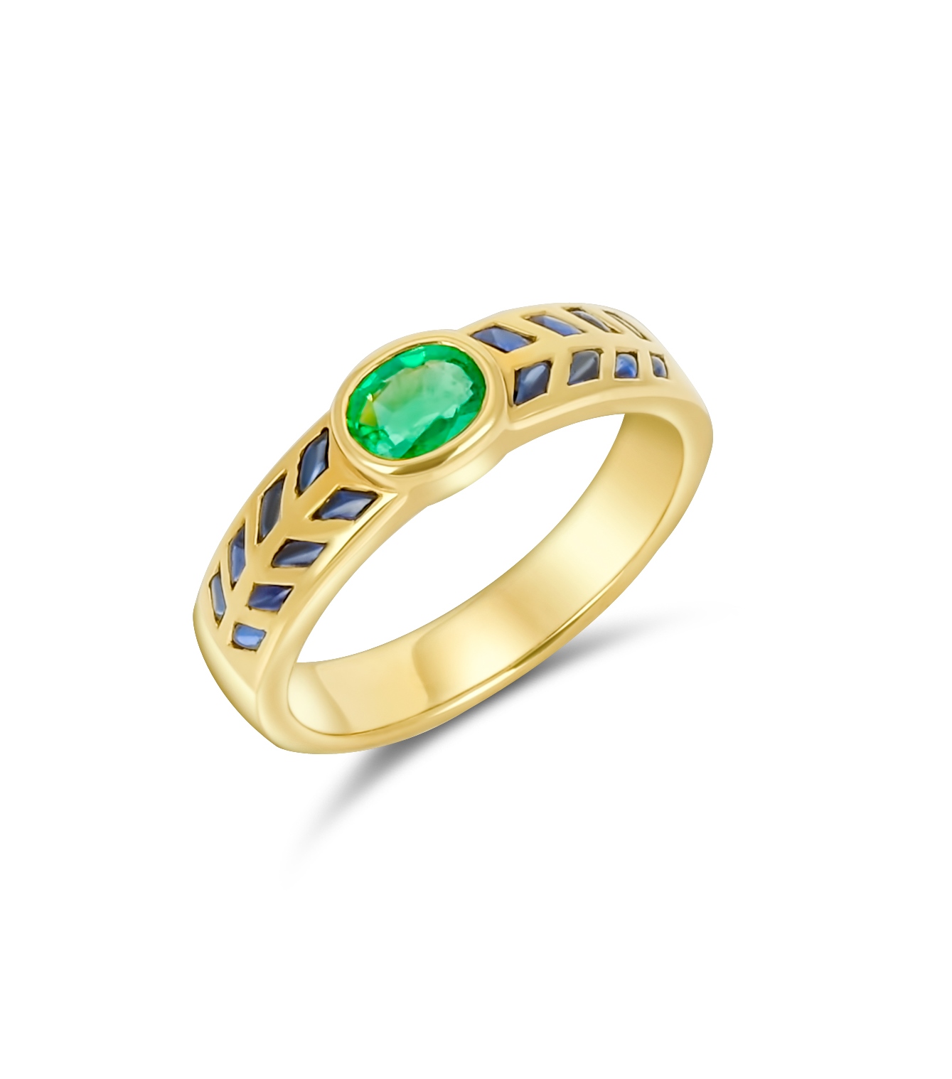 Ring - Smaragd - Saphir 