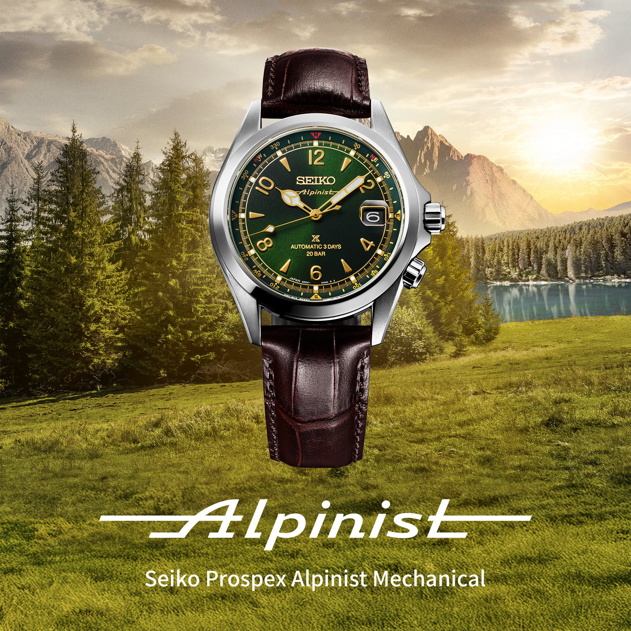 Prospex Prospex LAND Alpinist Automatik - 3 Days - Grün