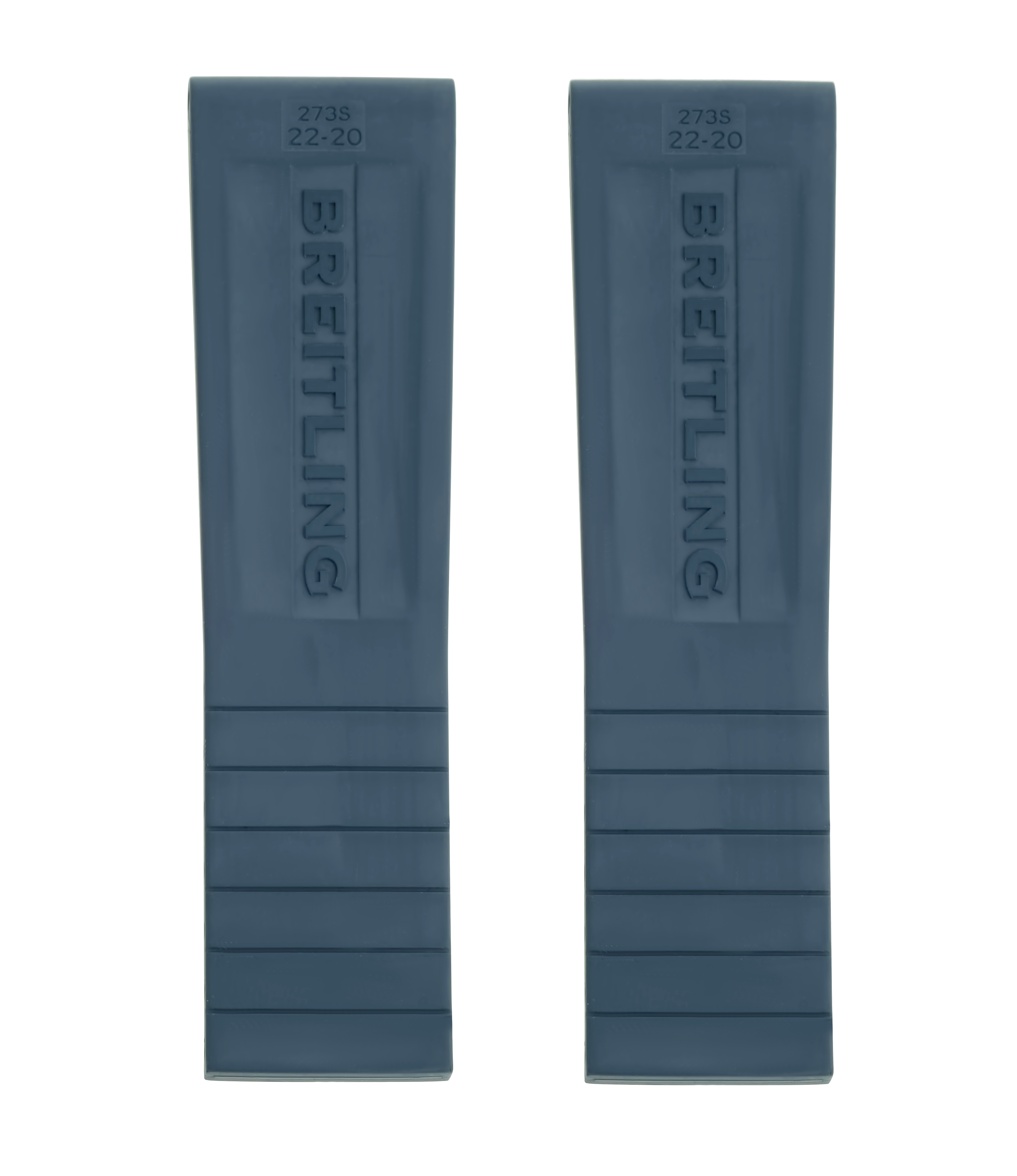 BREITLING Kautschukarmband - Ripped - Blau - 22/20mm