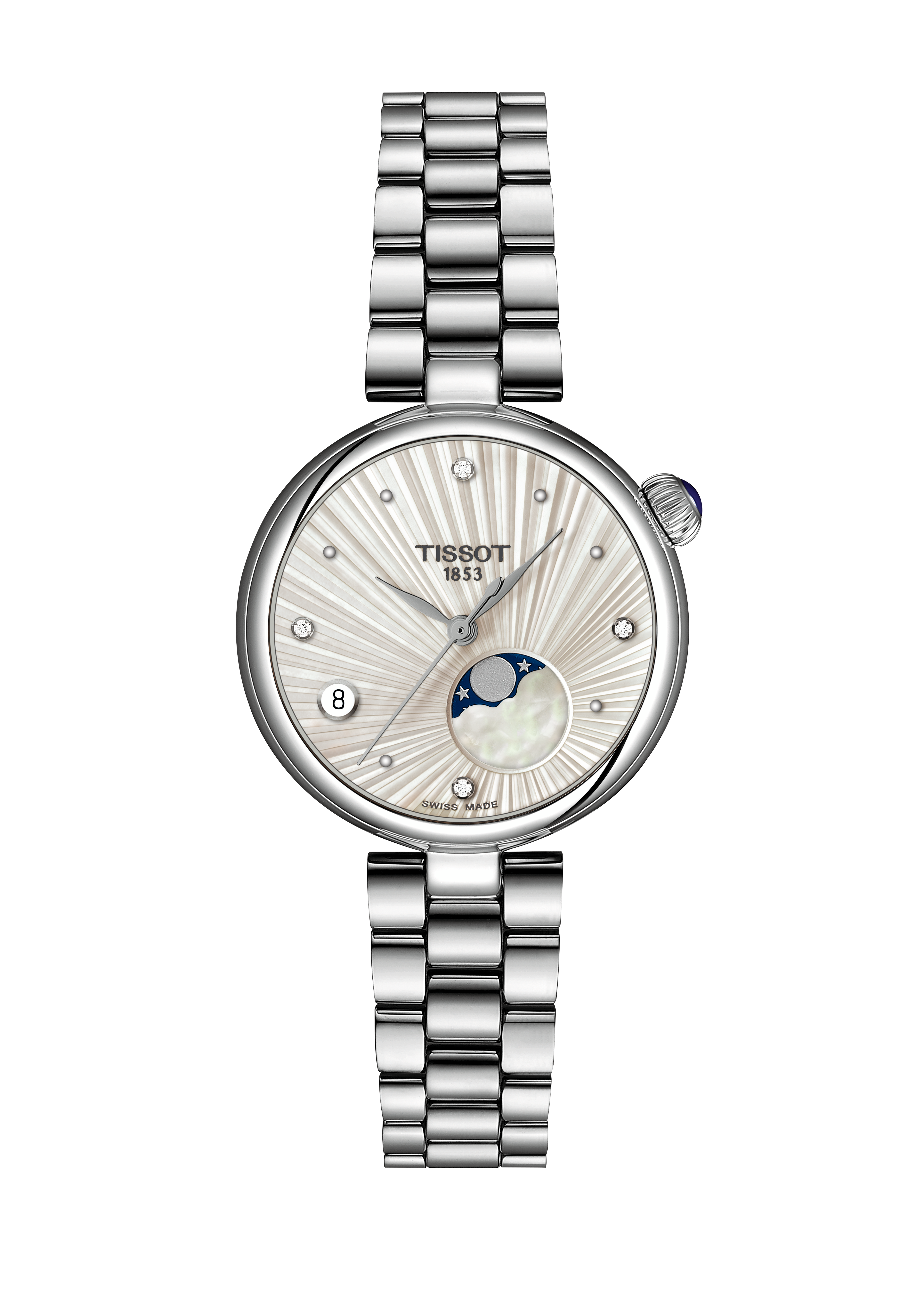 Desire Mondphase 29,6mm - Silber Diamant 