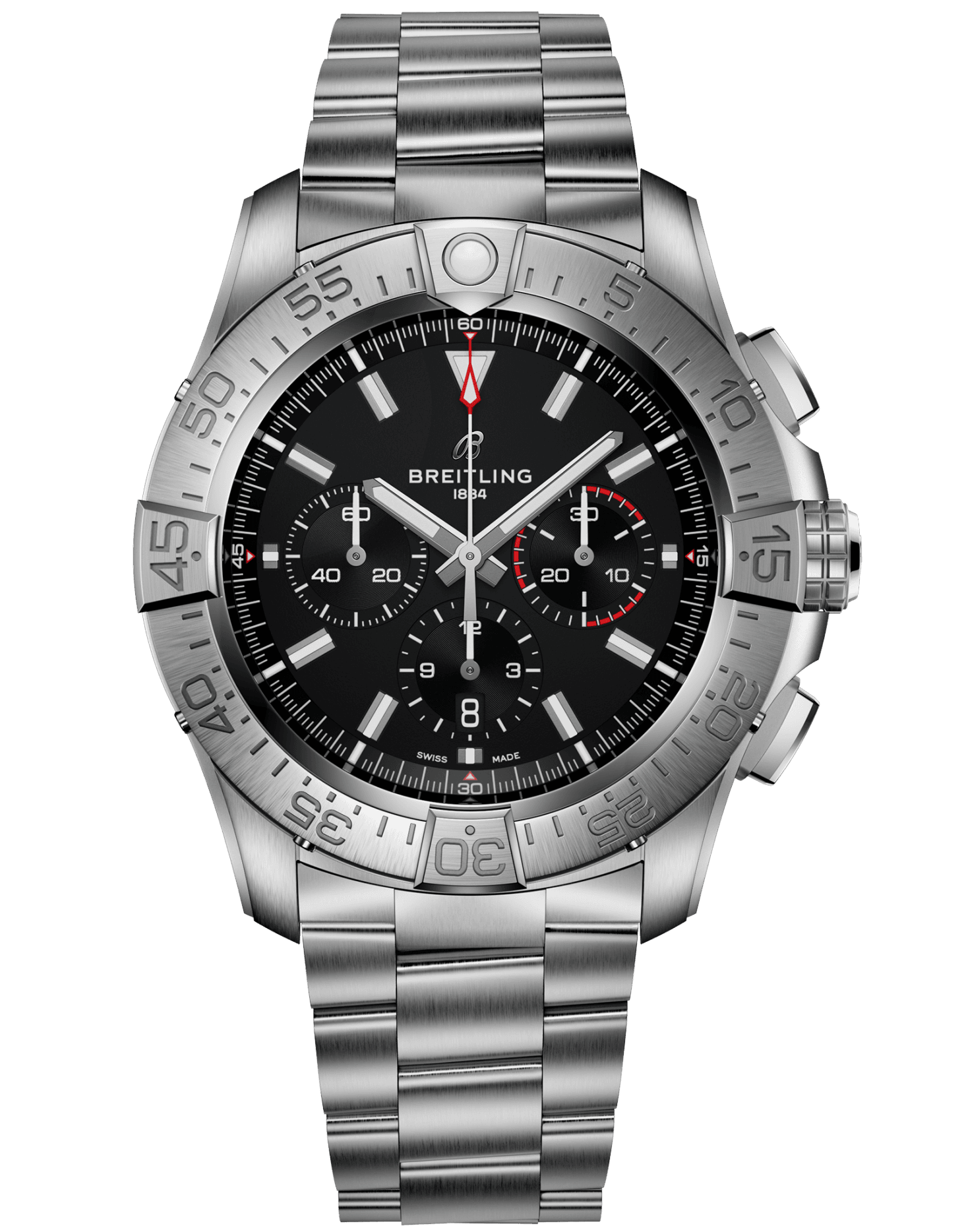 Super Avenger B01 Chronograph 46 - Schwarz - Titan