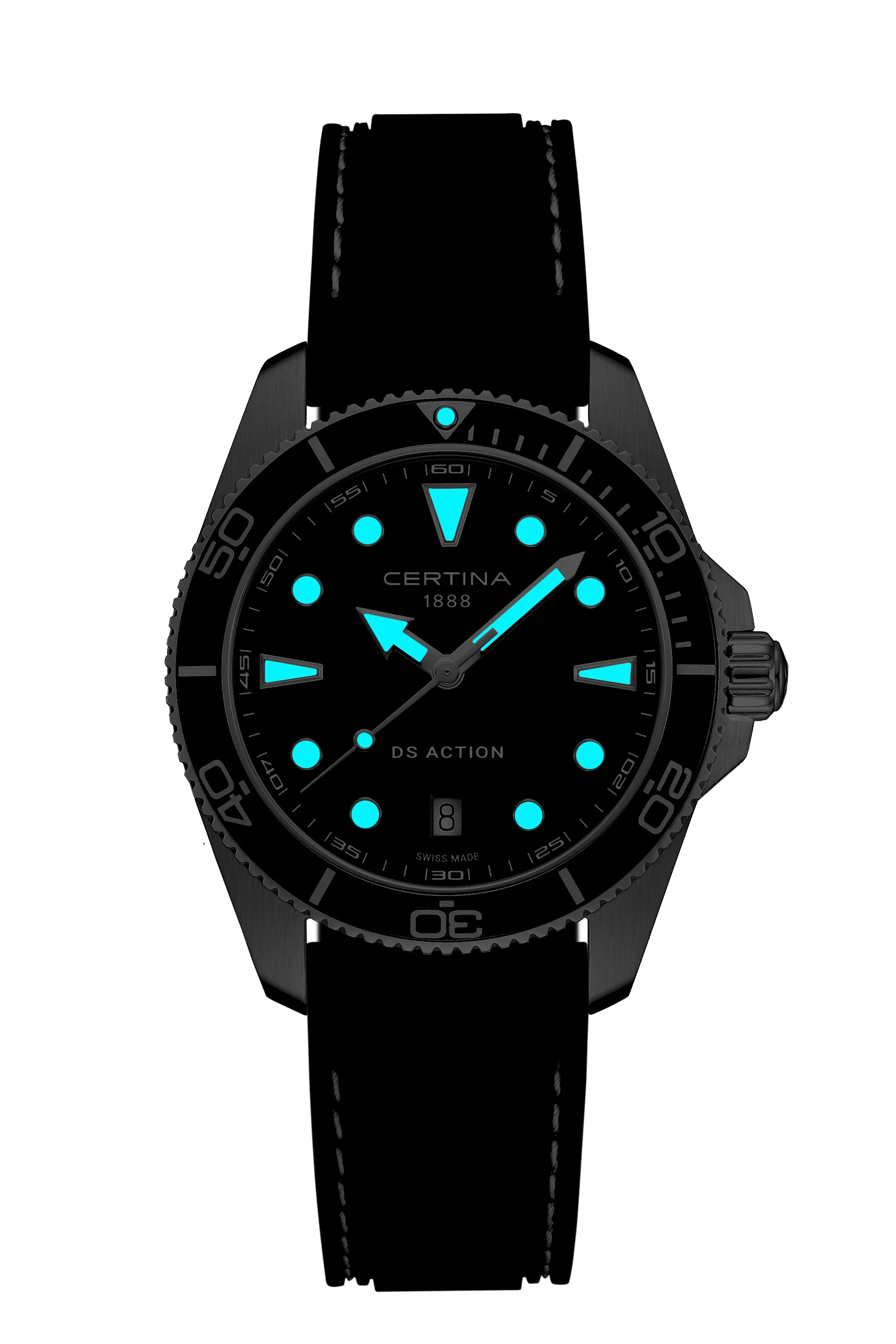 DS Action Quarz 40mm - Schwarz 