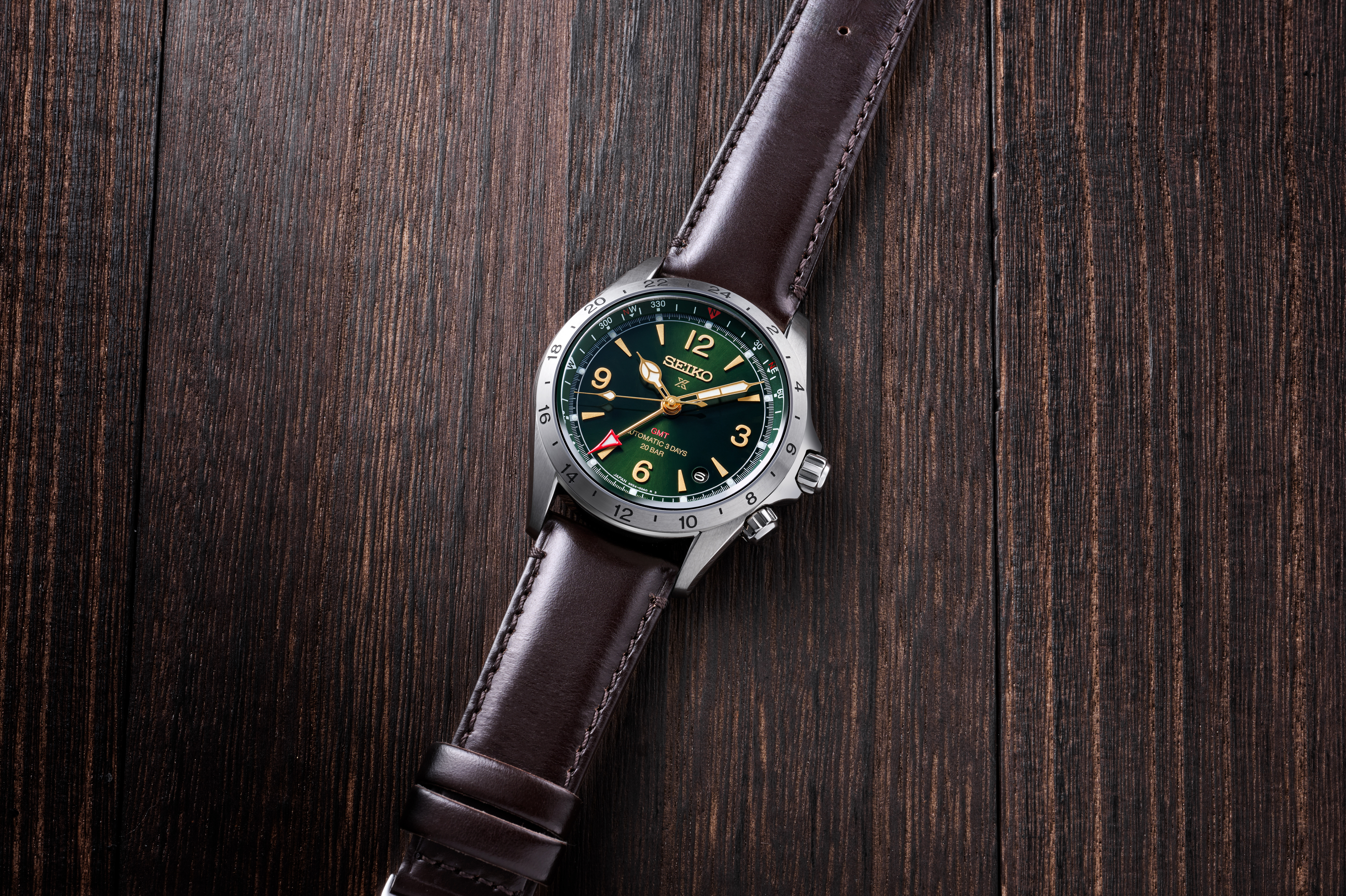 Prospex Prospex LAND Alpinist GMT Automatik - 3 Days - Grün 