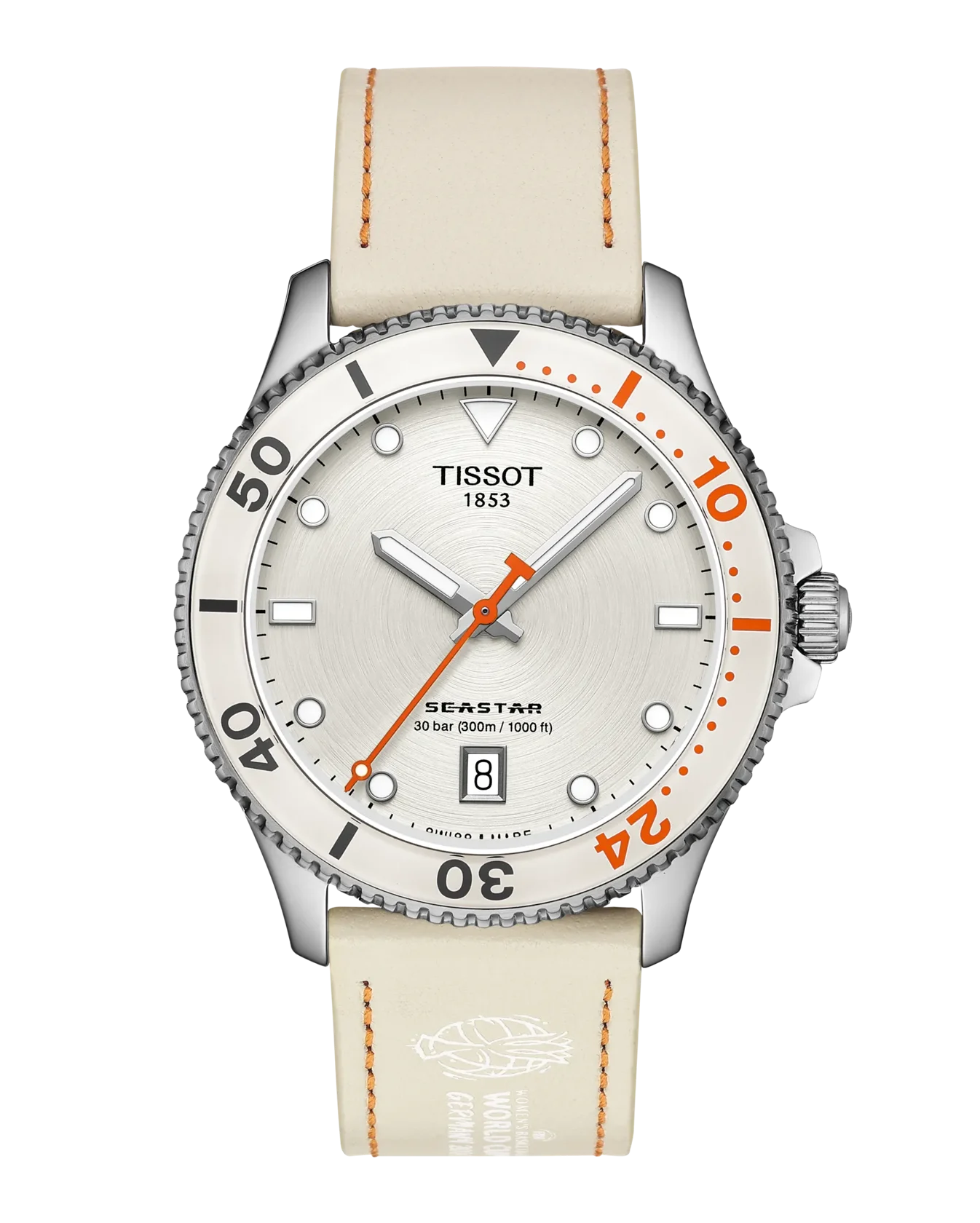 Seastar FIBA Women's Basketball World Cup 2026  Quarz 40mm - Weiß