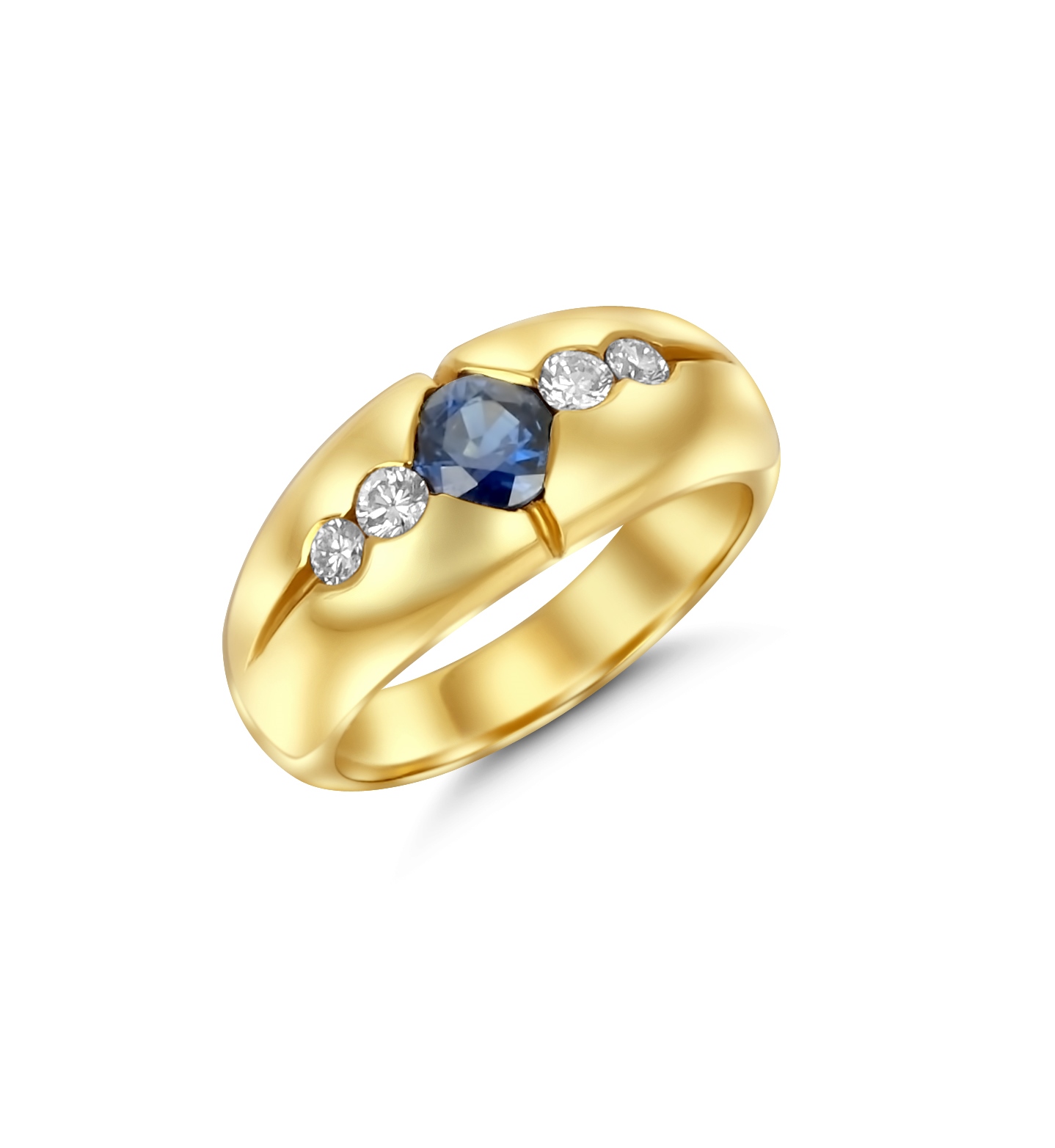 Ring - Saphir - Diamant  