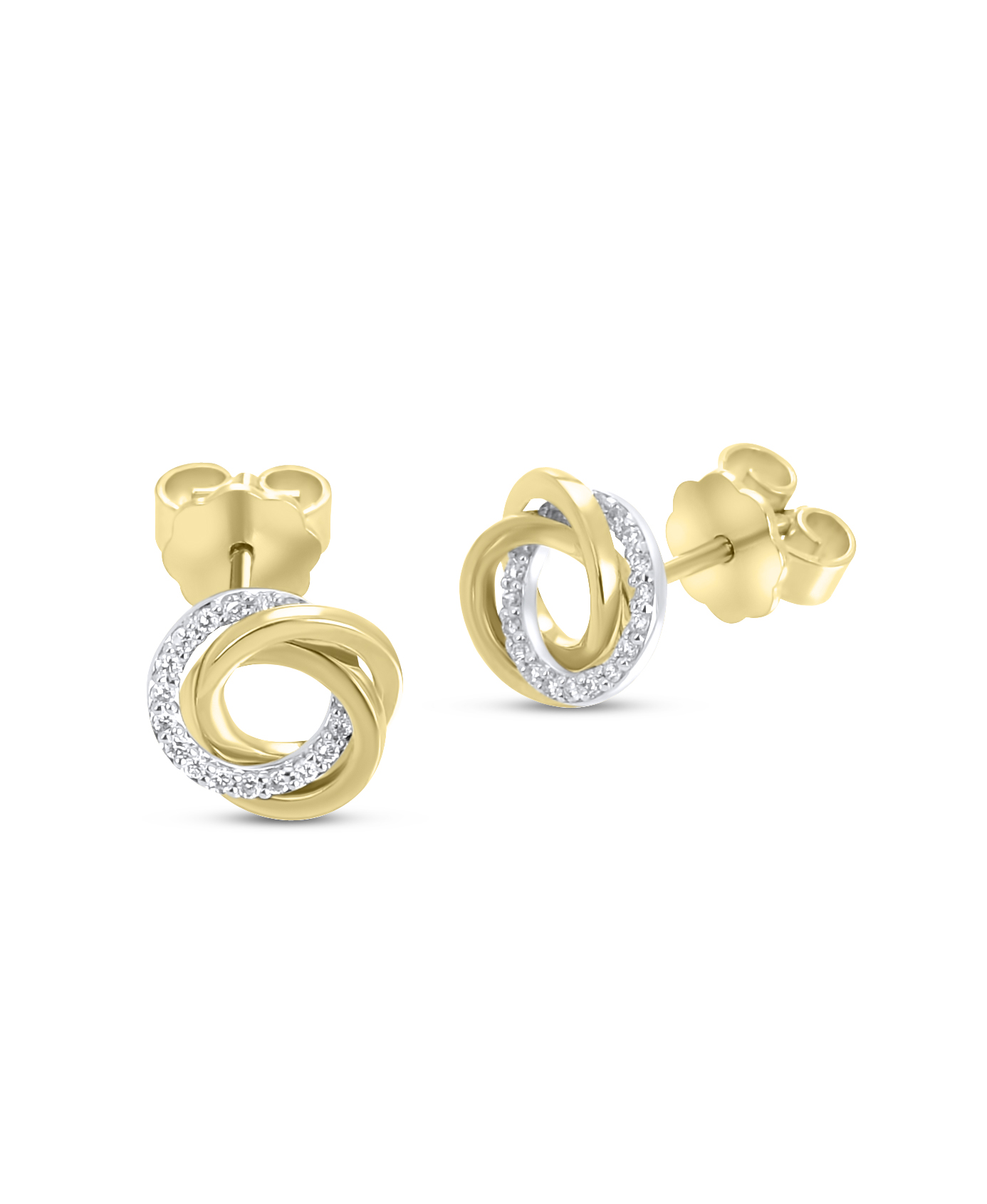 Ohrstecker - 3 Rings - 0,14 ct