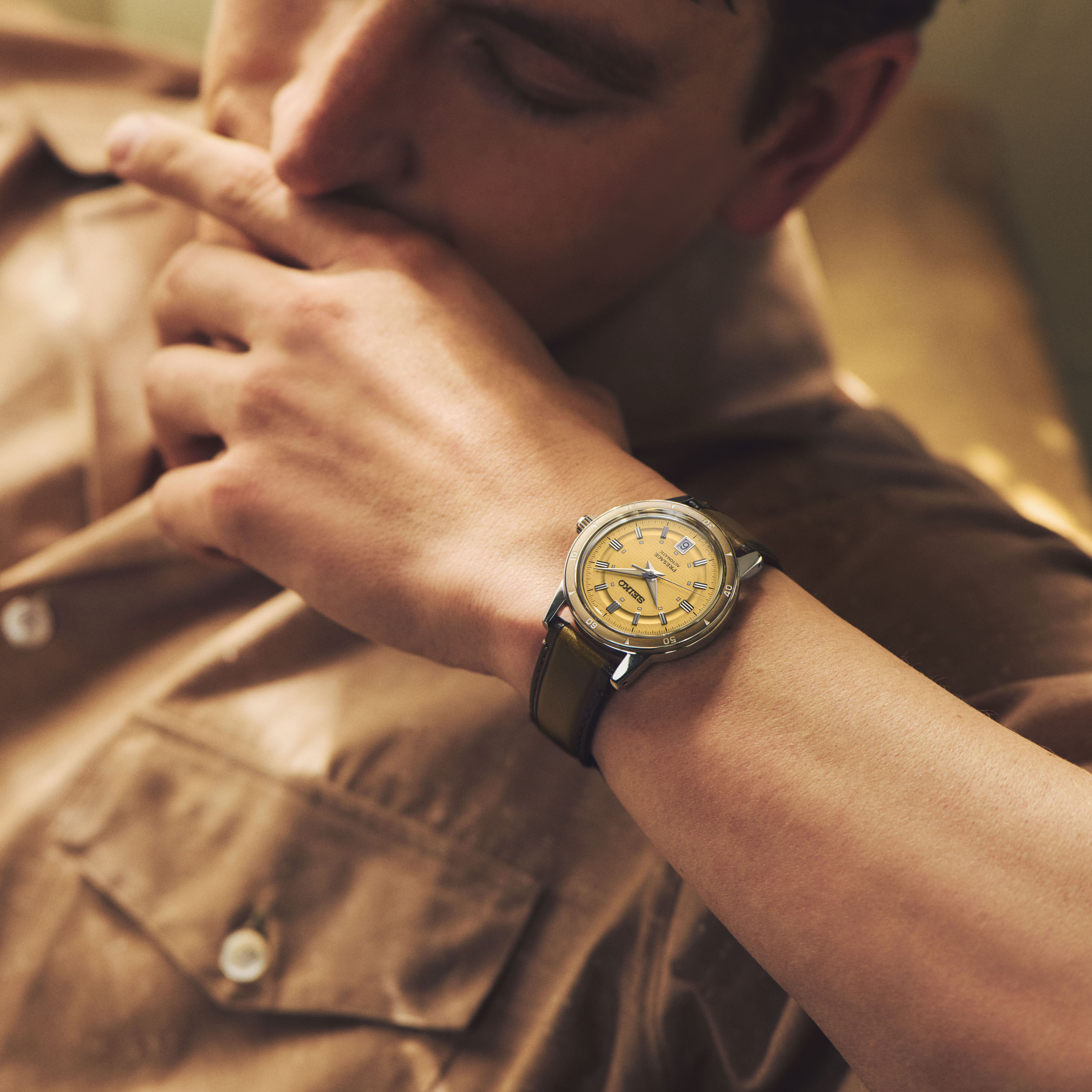 PRESAGE Automatik Style60's  - 39,50mm - Gelb