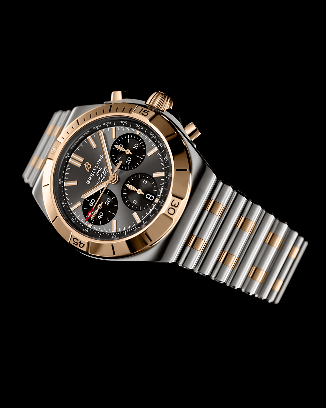 Chronomat B01 42 - Grau - STAHL & GOLD