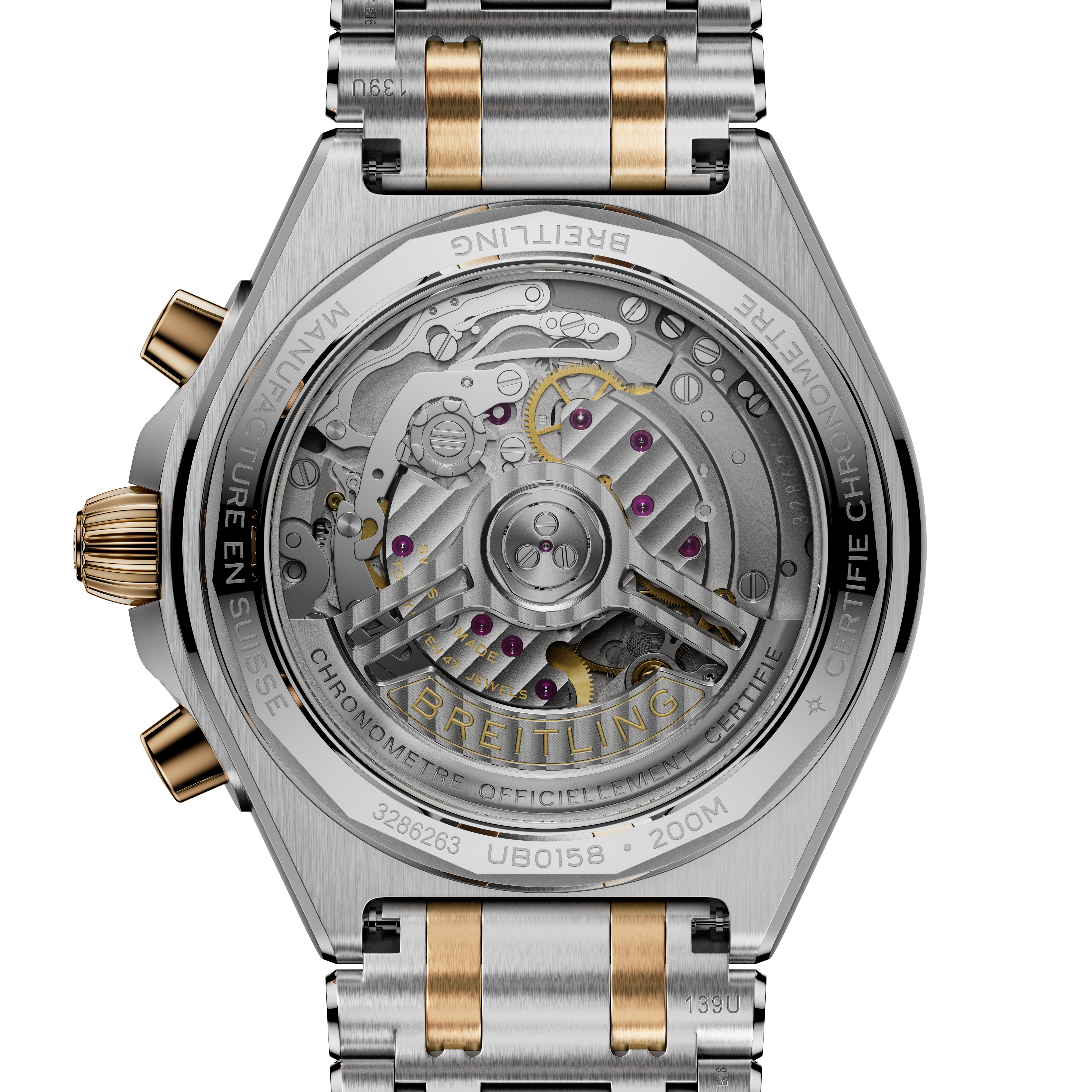 Chronomat B01 42 - Grau - STAHL & GOLD