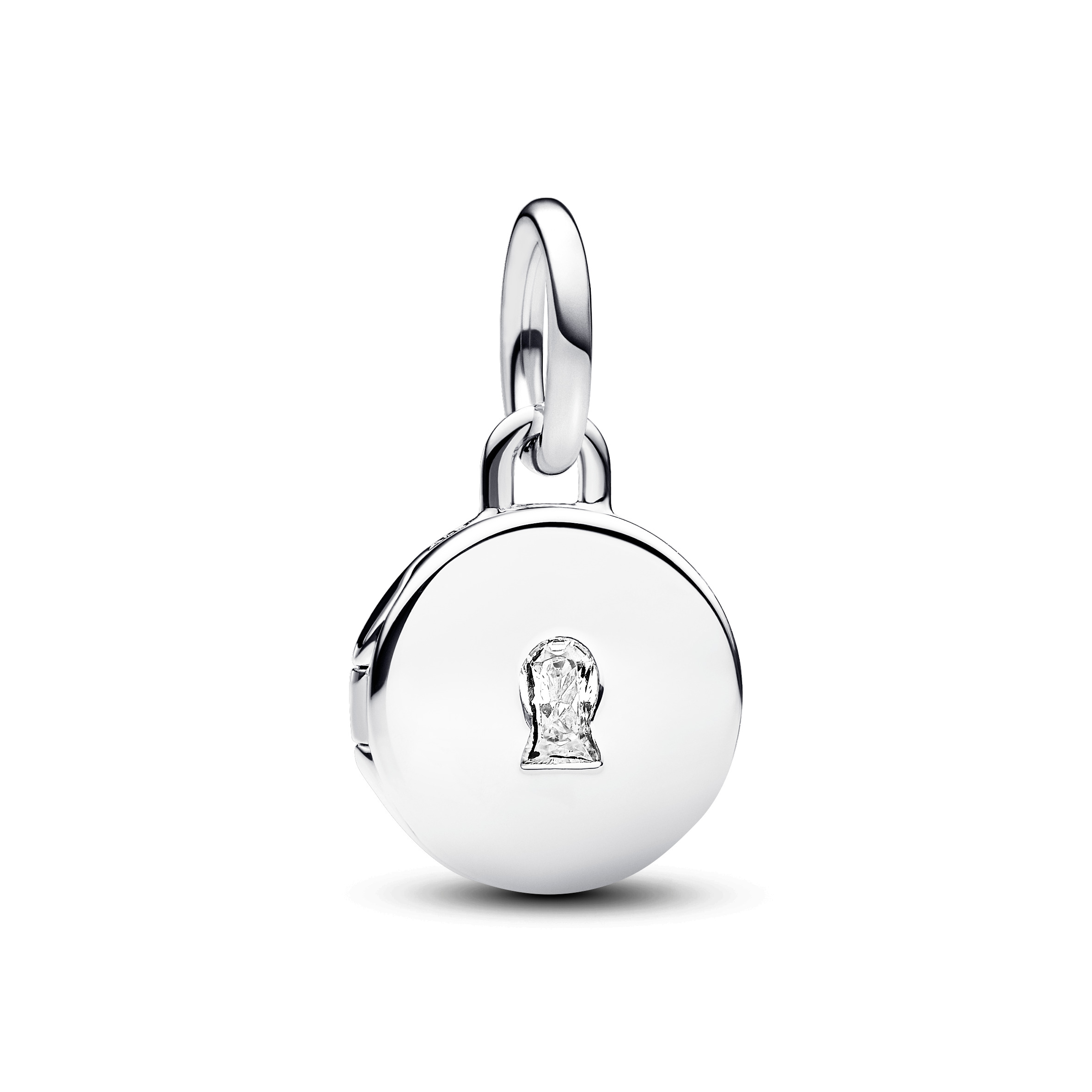 Aufklappbares Liebesmedaillon Charm-Anhänger - Sterling-Silber
