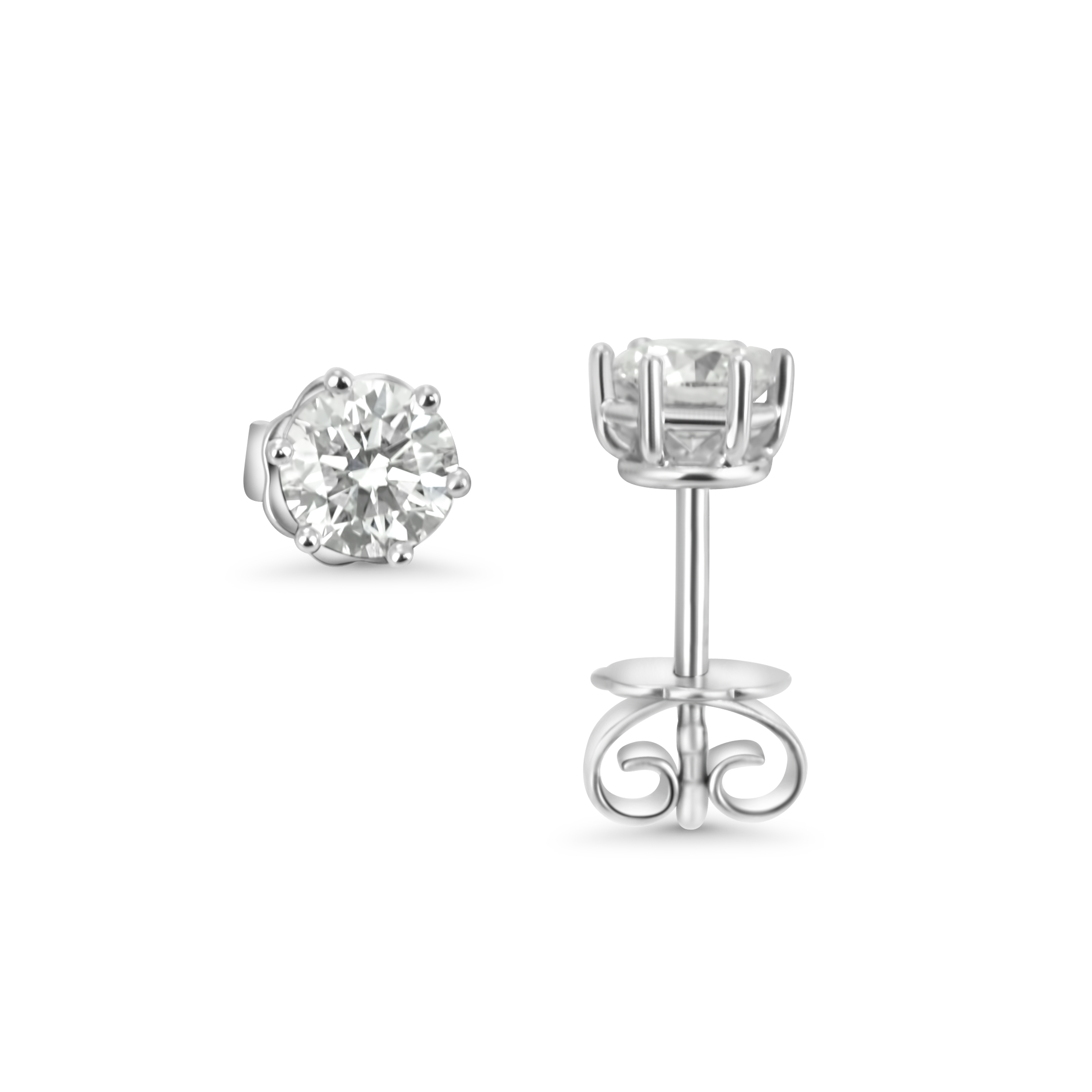 Ohrstecker 6er Krappe - 1,02 ct TW(G) / VS2 - IGI Zertifikat 