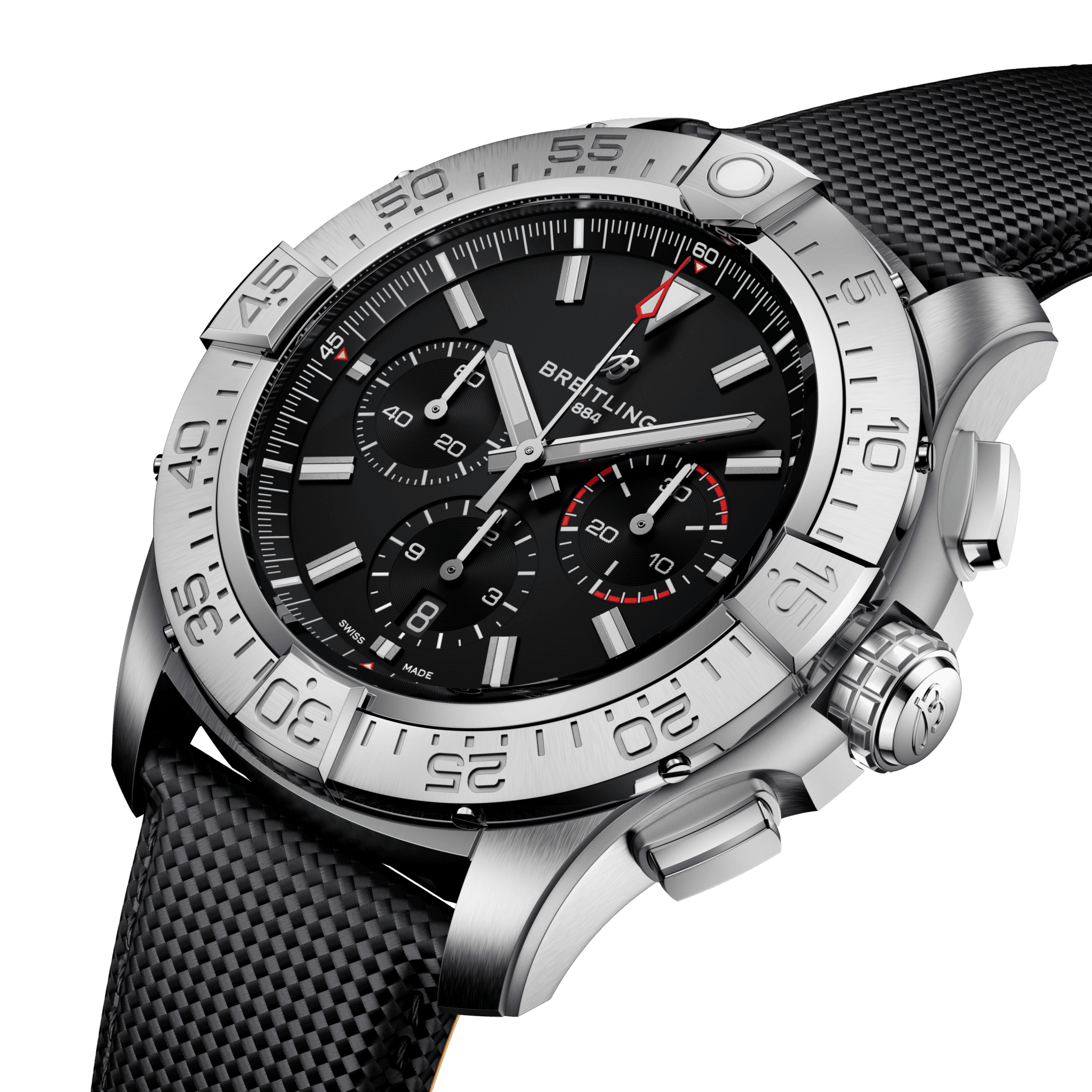 Super Avenger B01 Chronograph 46 - Schwarz - Titan 