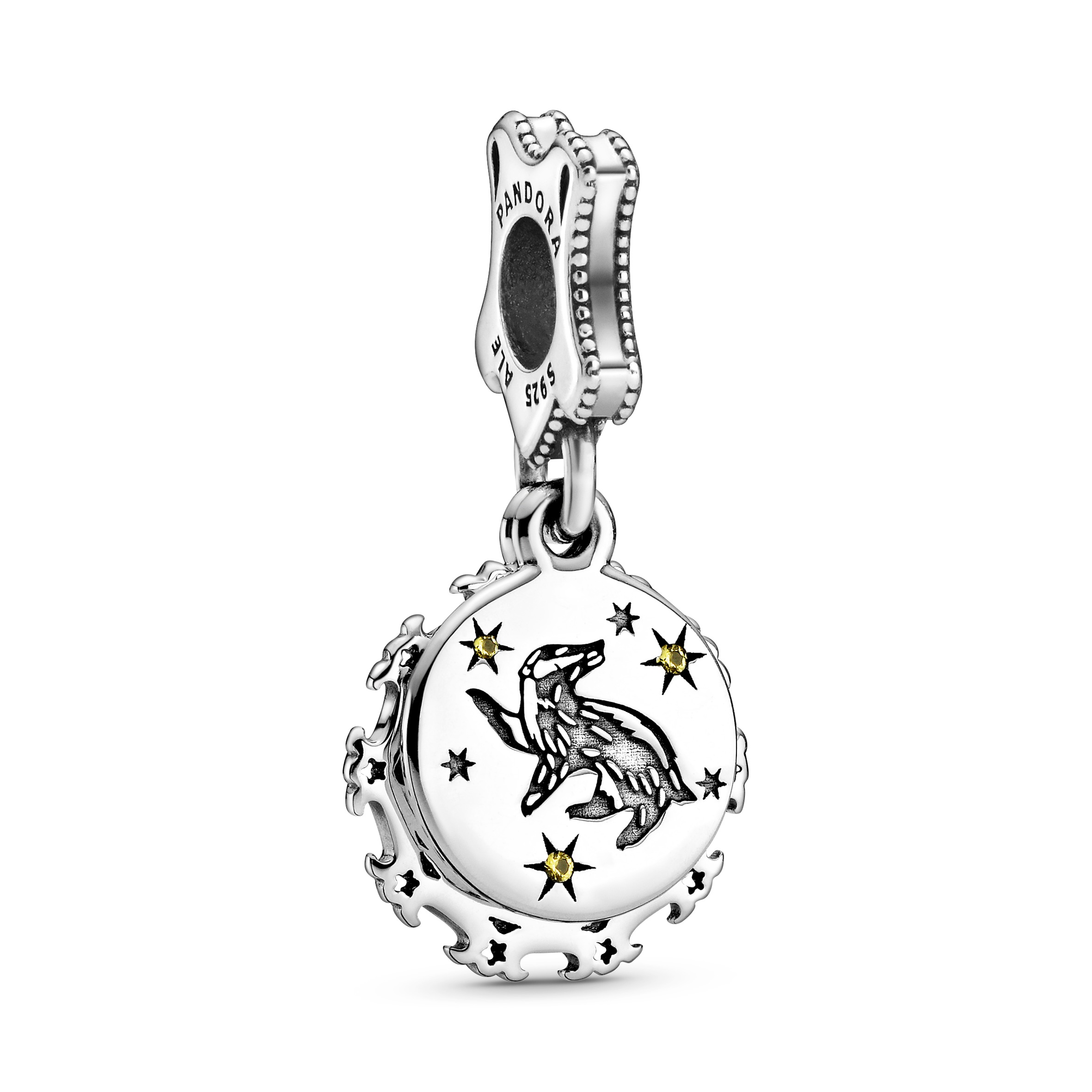 Harry Potter Hufflepuff Dangle Charm-Anhänger - Sterling-Silber
