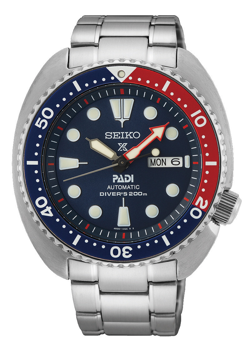 Prospex SEA  Automatik Diver's 200M PADI Special Edition - Blau / Rot