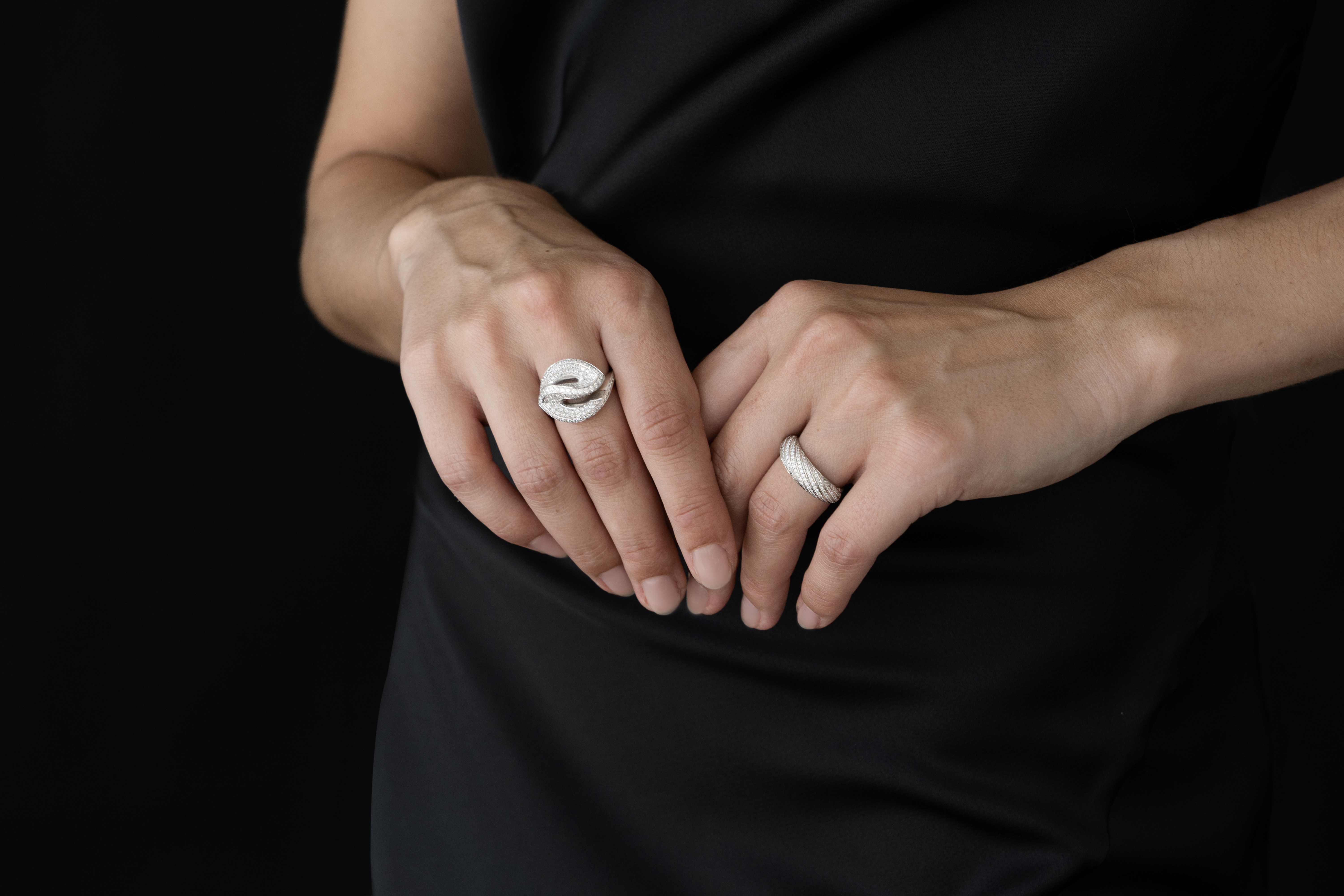 Ring pavé - 1,75 ct