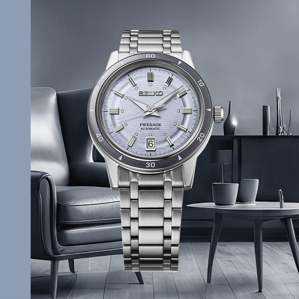 PRESAGE Automatik Style60's  - 39,50mm - Hellblau