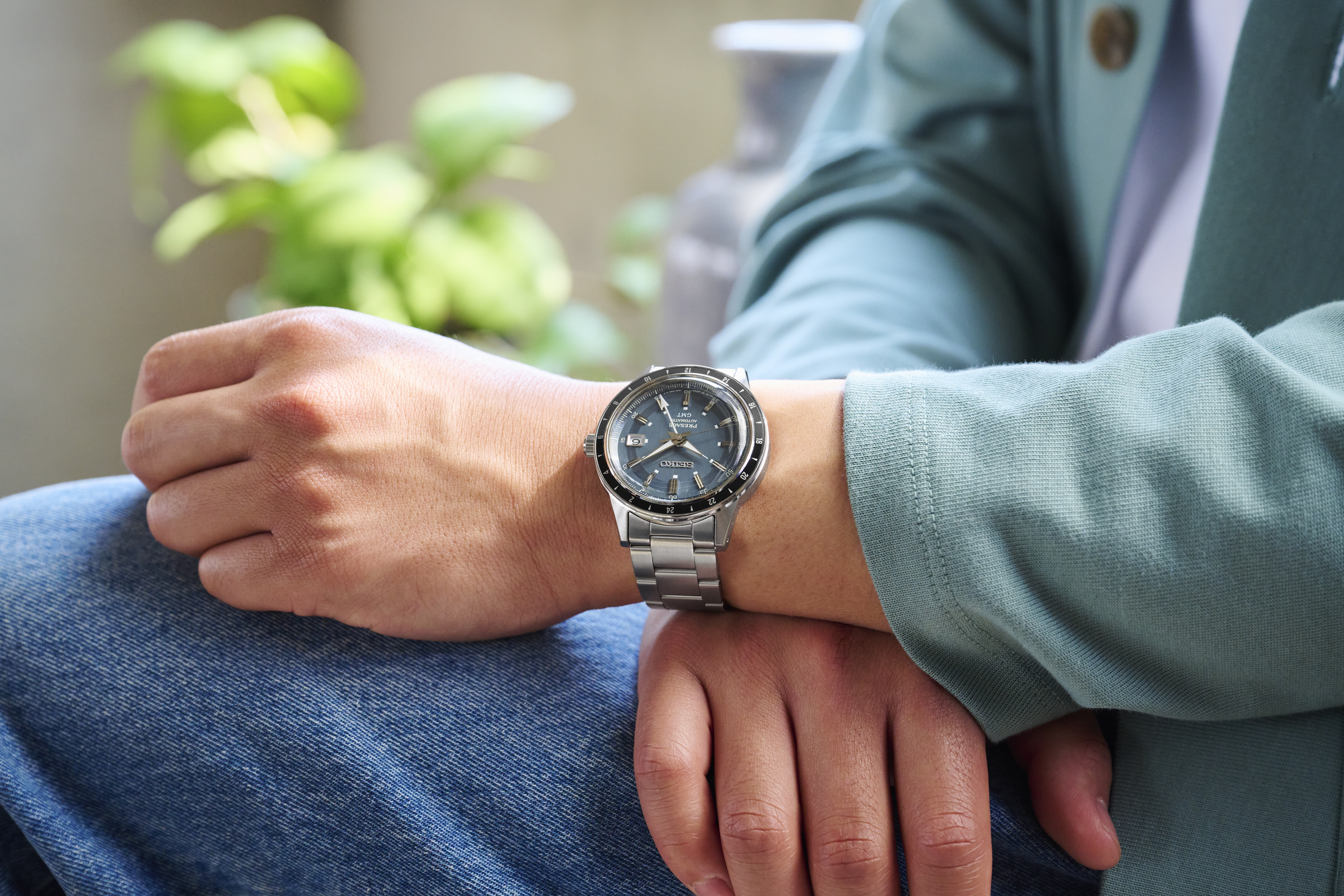 PRESAGE Automatik GMT Style60's  - 40,75mm - Blau 