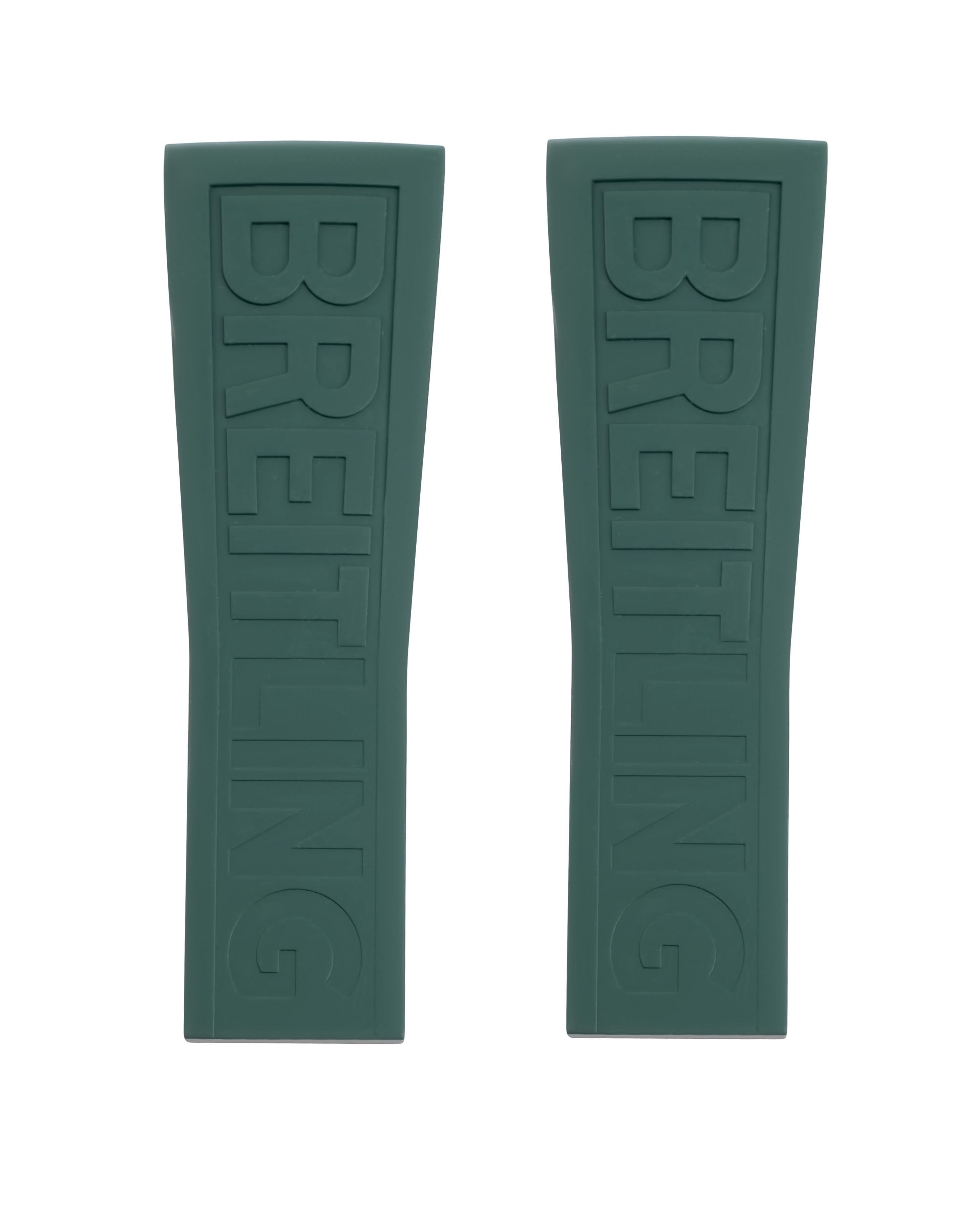 BREITLING Kautschukarmband - TwinPro - Grün - 26/20mm - für BREITLING Emergency 