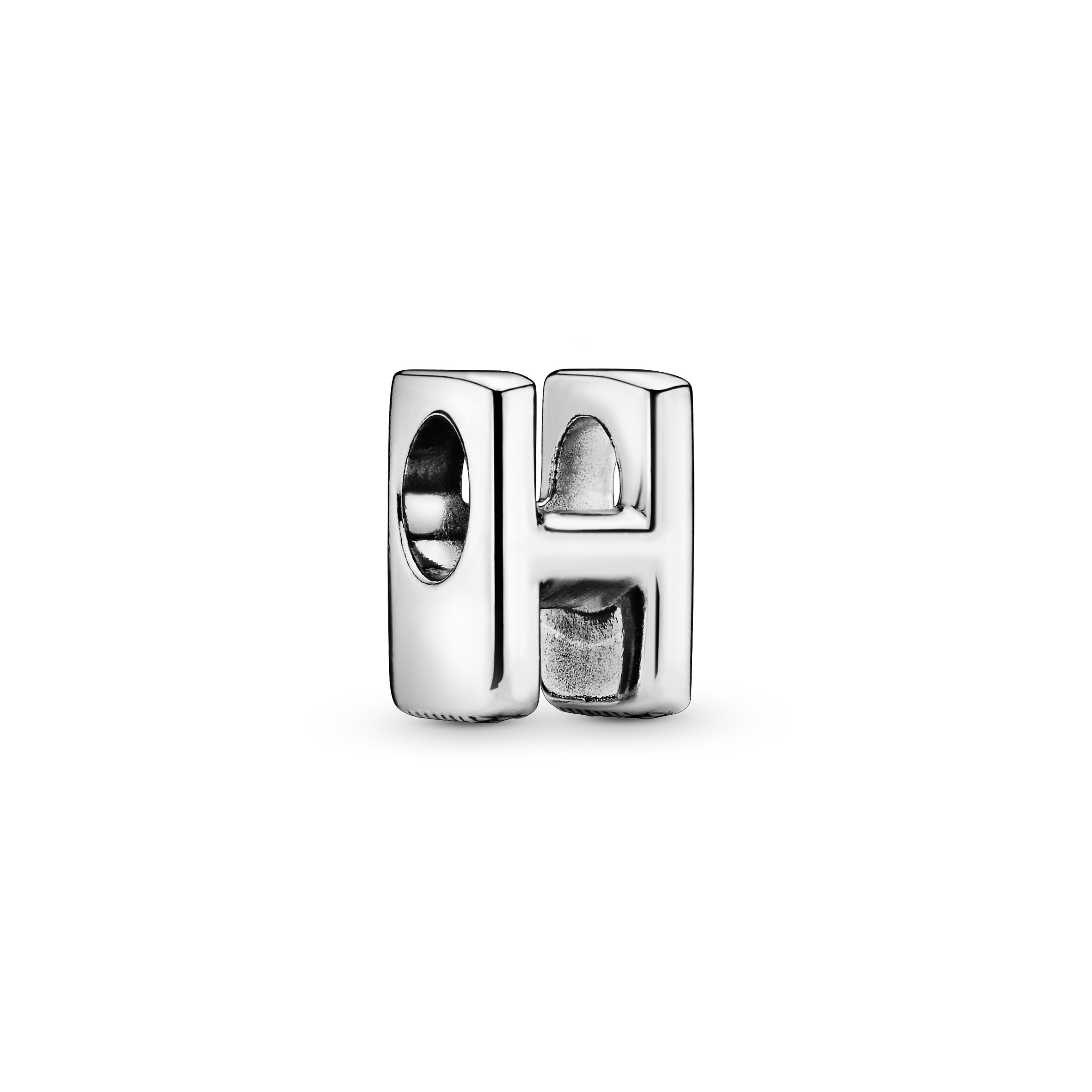 Buchstabe H Alphabet-Charm - Sterling-Silber