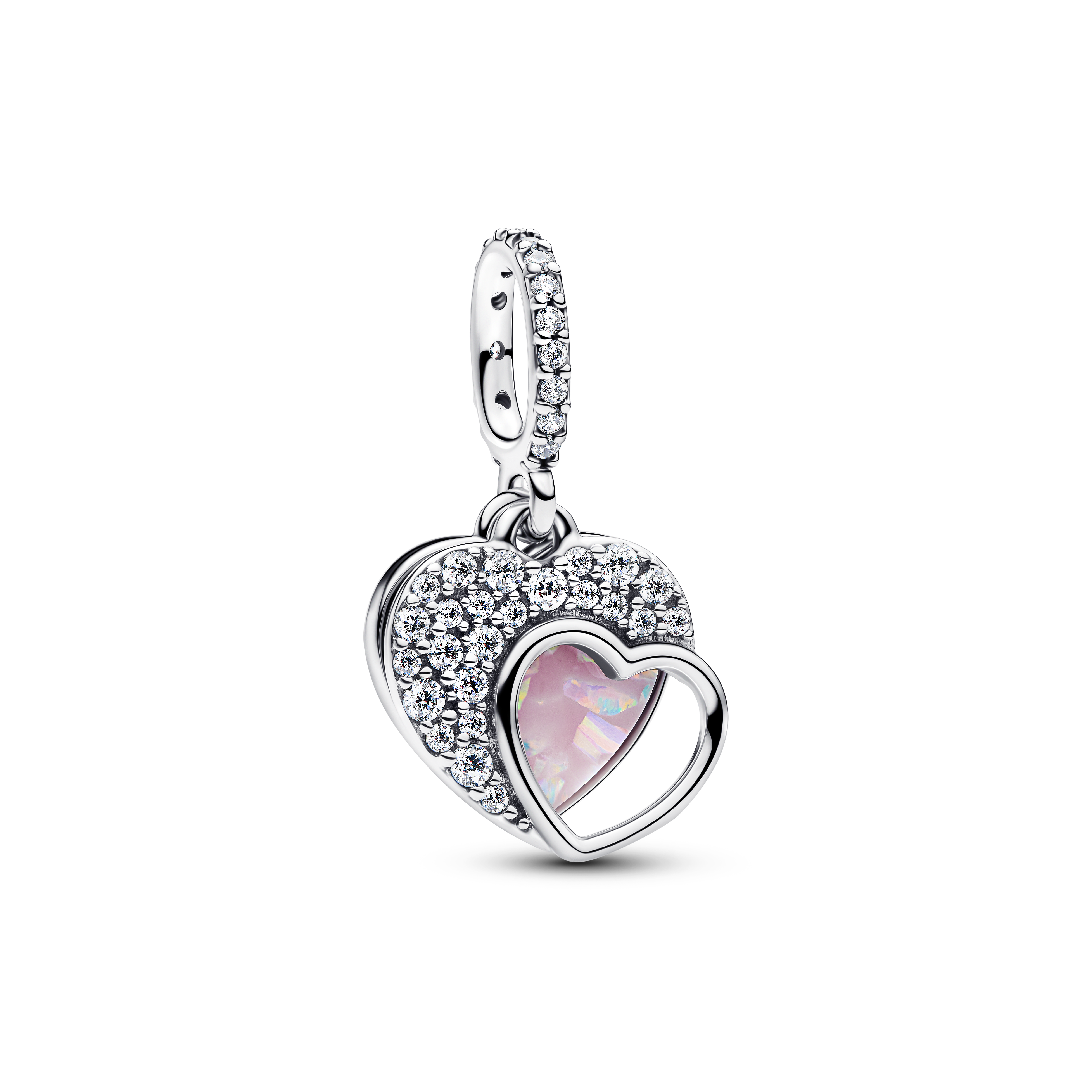 Beautiful Mother Doppelter Charm-Anhänger   - Sterling-Silber