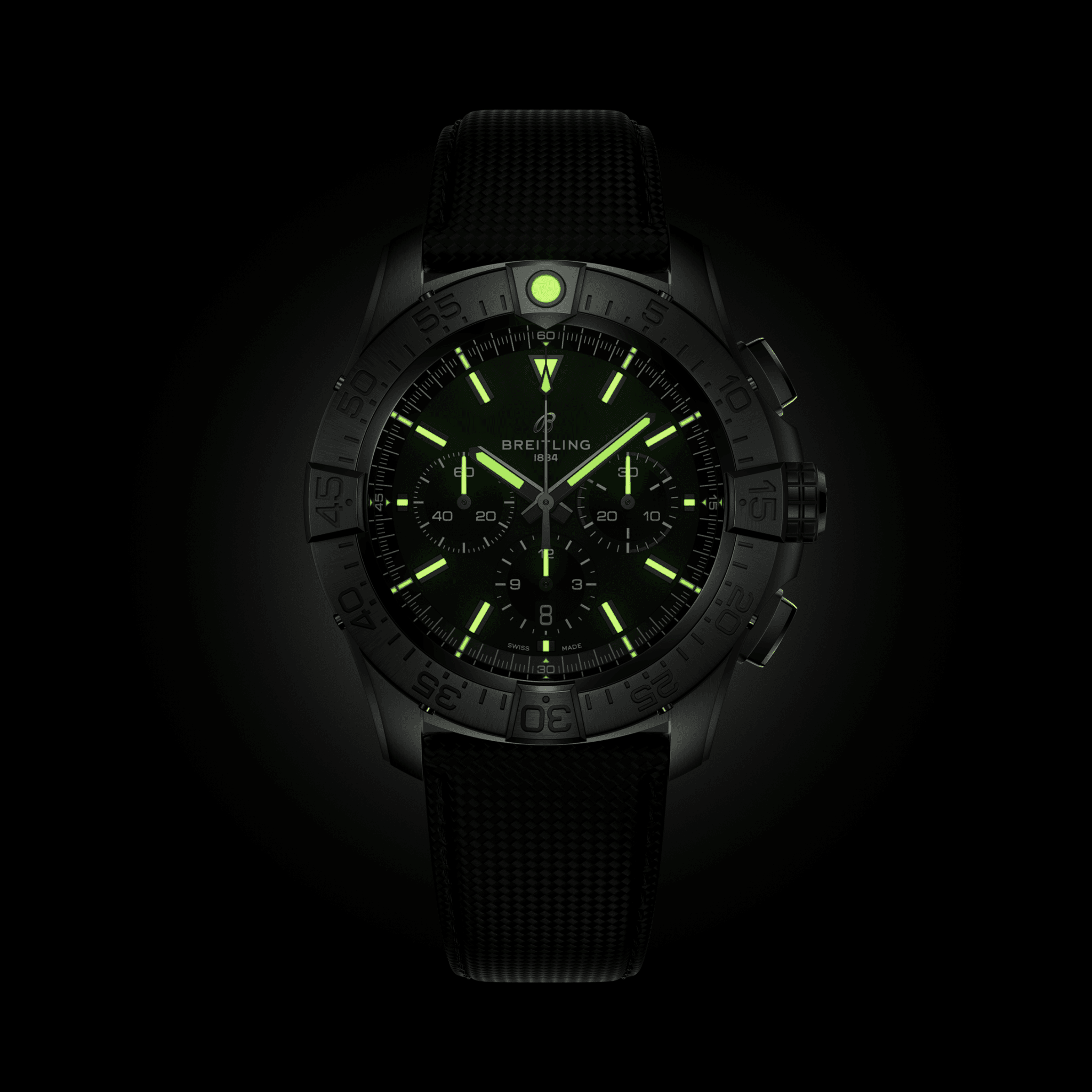 Super Avenger B01 Chronograph 46 - Schwarz - Titan 