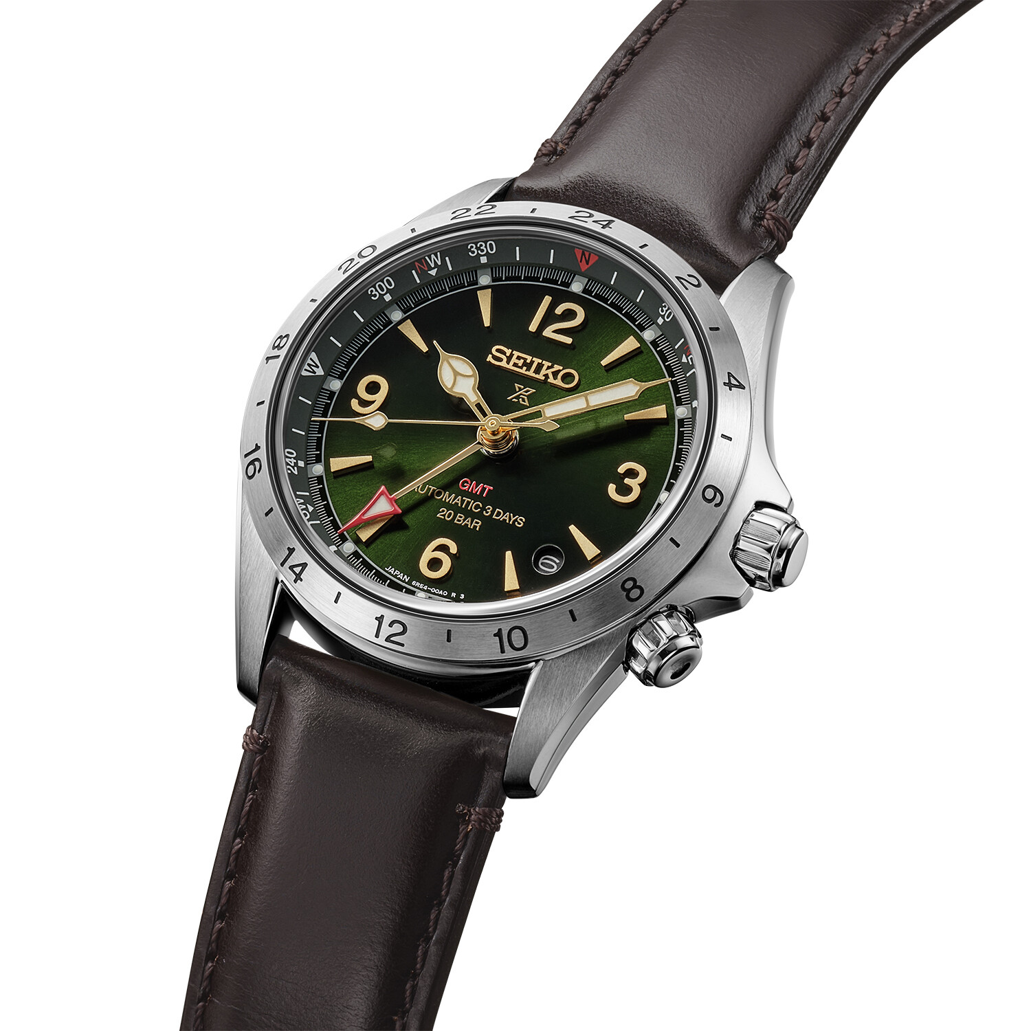 Prospex Prospex LAND Alpinist GMT Automatik - 3 Days - Grün 