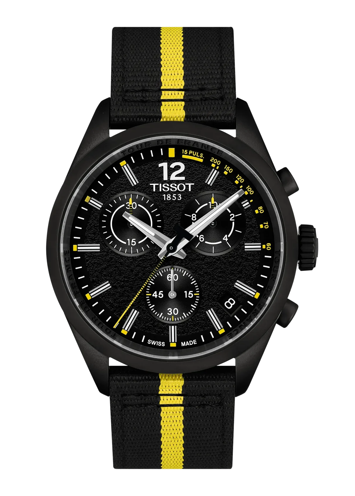  PR 100 Chronograph - Tour de France 2026 - 40mm - Schwarz Gelb + Kautschukband
