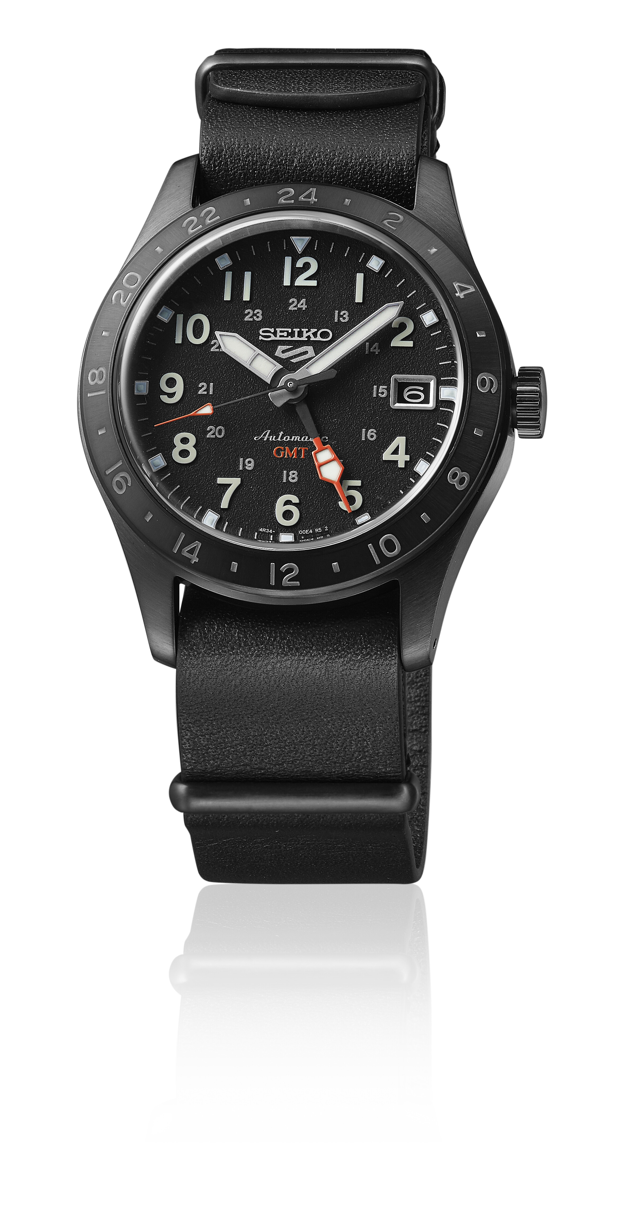 Seiko 5 Sports Field series  - Automatik GMT - Schwarz / Schwarz