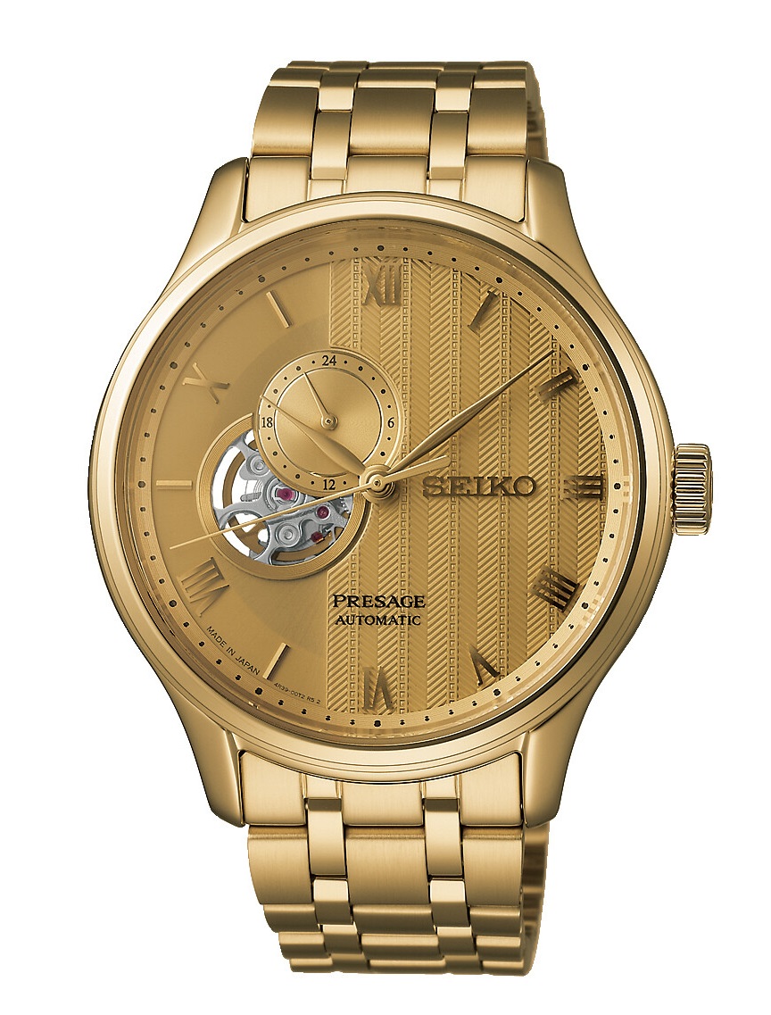 PRESAGE Automatik Japanese Garden Offenes Herz - 41,8mm - Gold