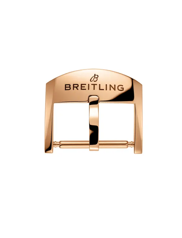 BREITLING Dornschließe - 18kt Rotgold - polliert - 18mm - für Lederband