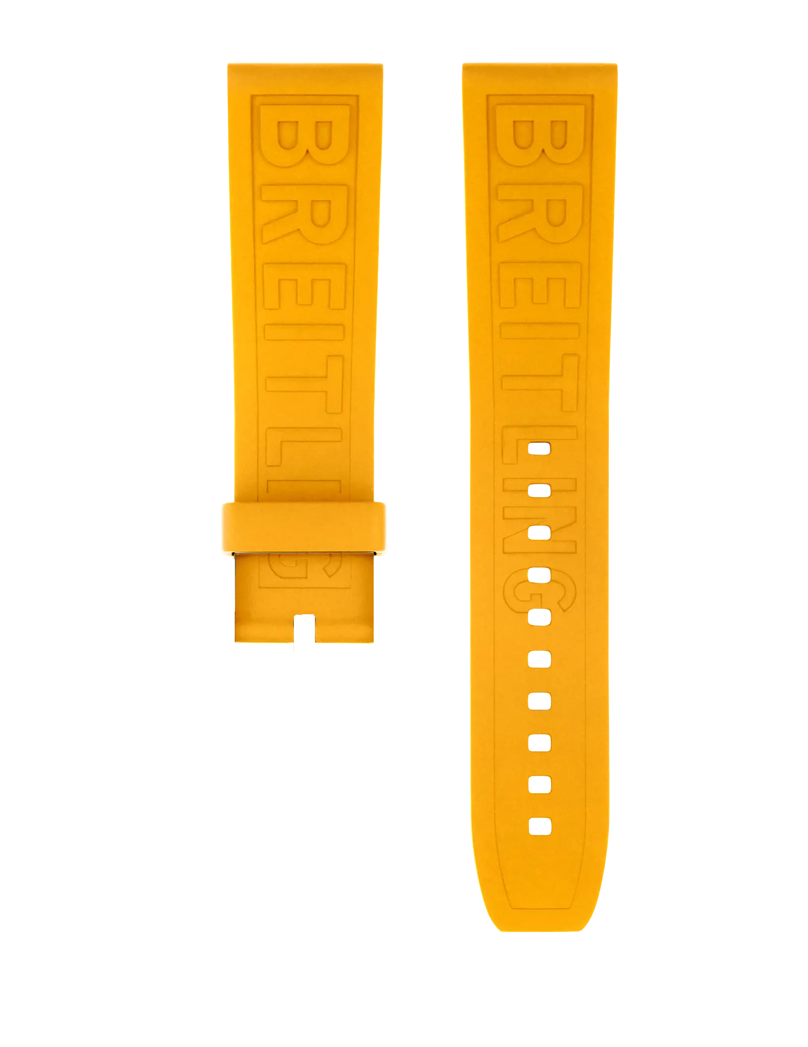 BREITLING Kautschukband - DIVER PRO III - Gelb - 22/20 mm (Kurz)