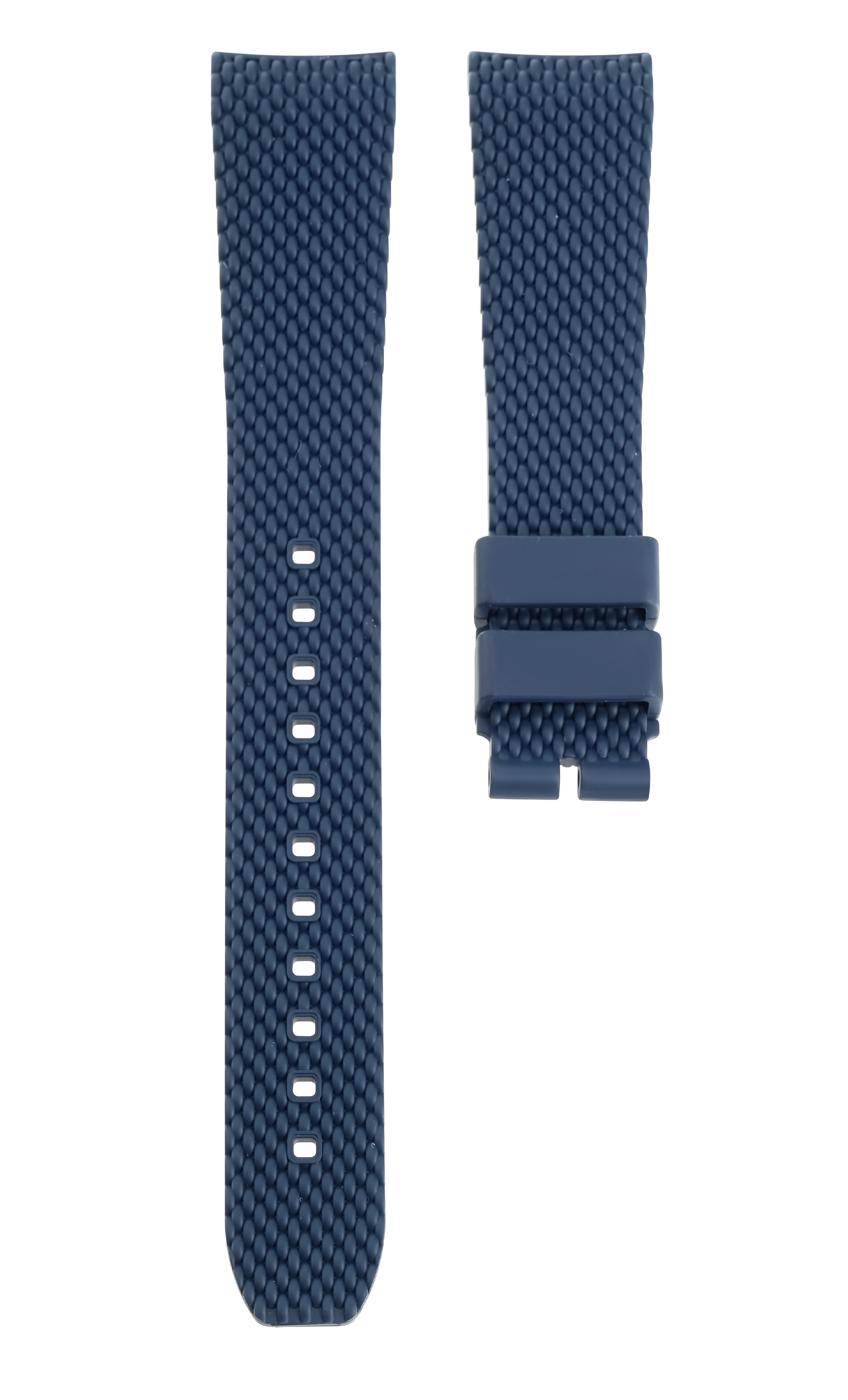 BREITLING geflochtenes Kautschukarmband - Superocean Heritage Automatik 36 - Blau - 18/16mm - Kurzlänge (S) 
