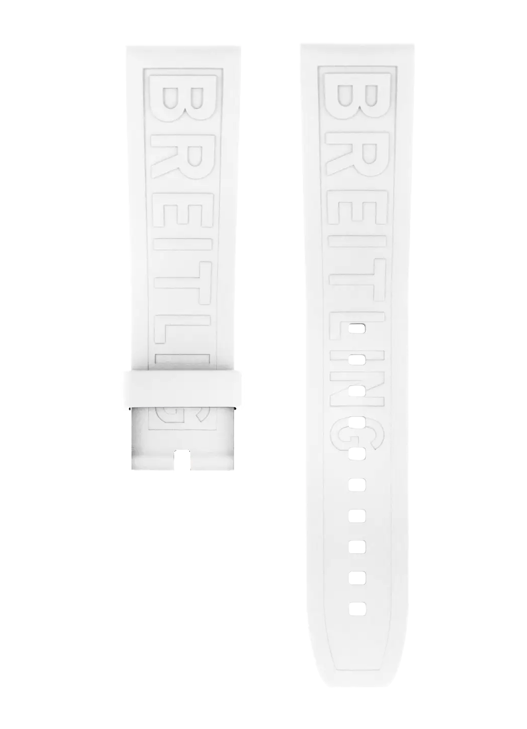 BREITLING Kautschukband - DIVER PRO III - Weiß - 22/20 mm (Kurz)