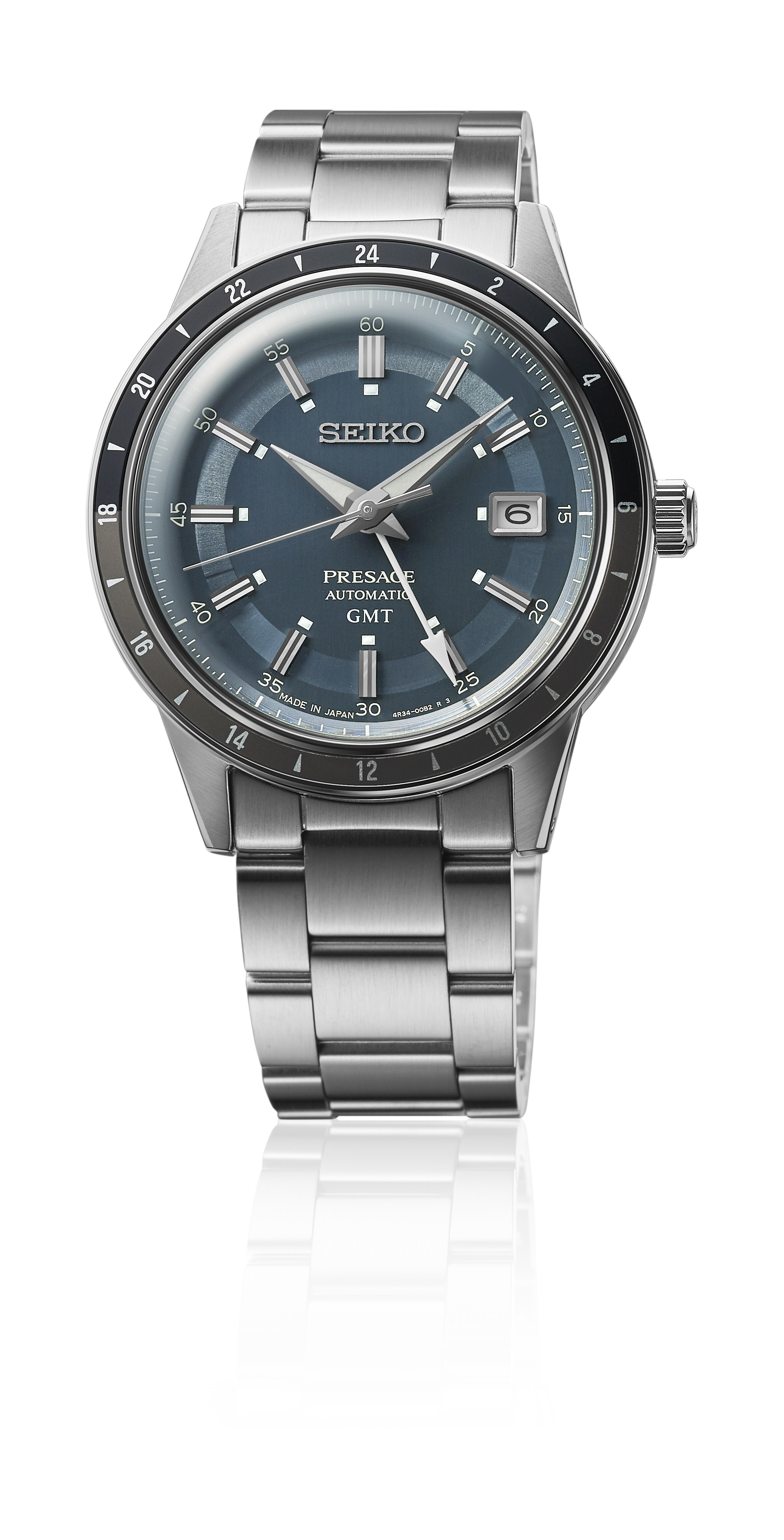 PRESAGE Automatik GMT Style60's  - 40,75mm - Blau 
